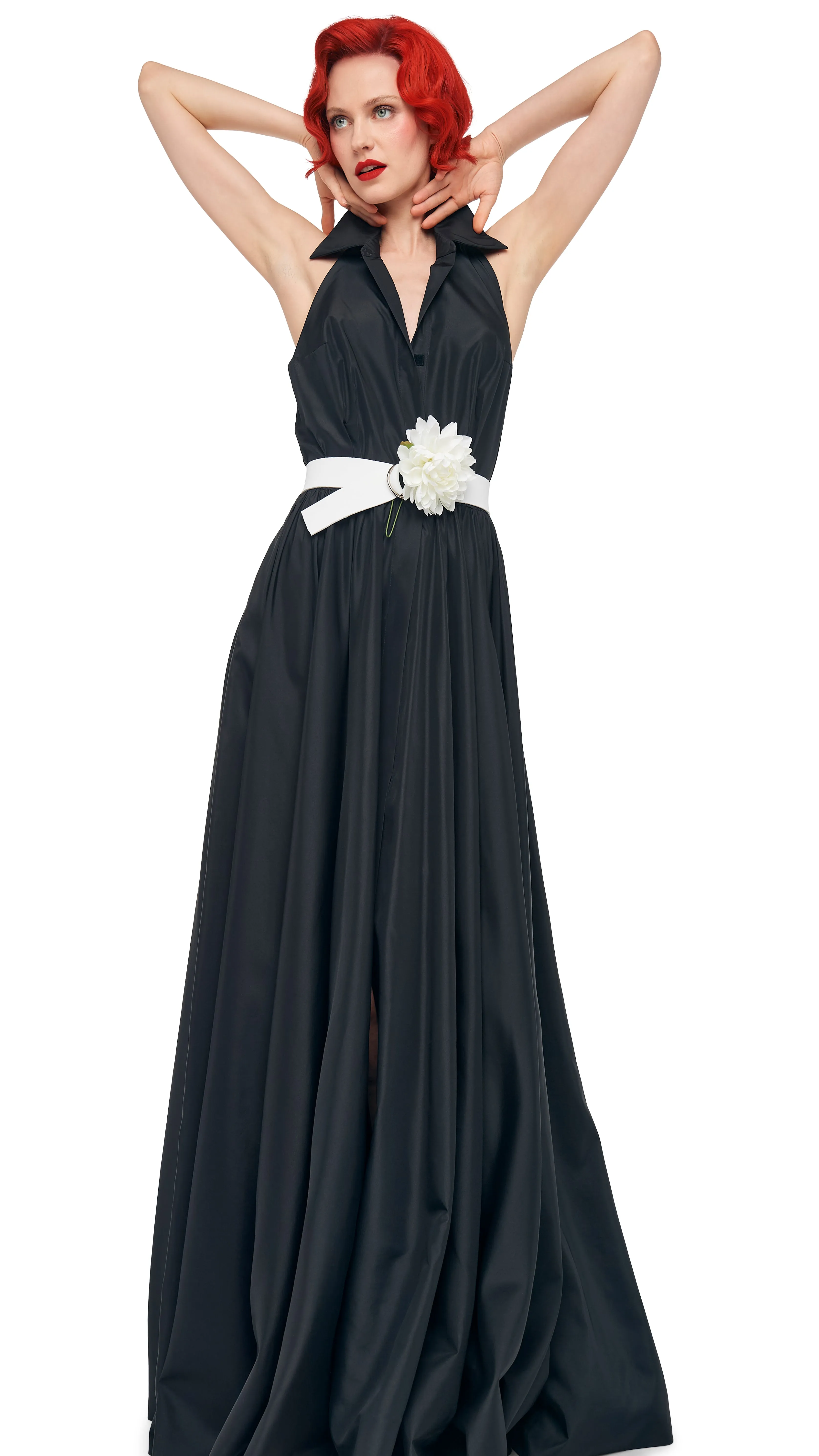 NK HALTER FLARED GOWN sold by Norma Kamali product image thumbnail 5