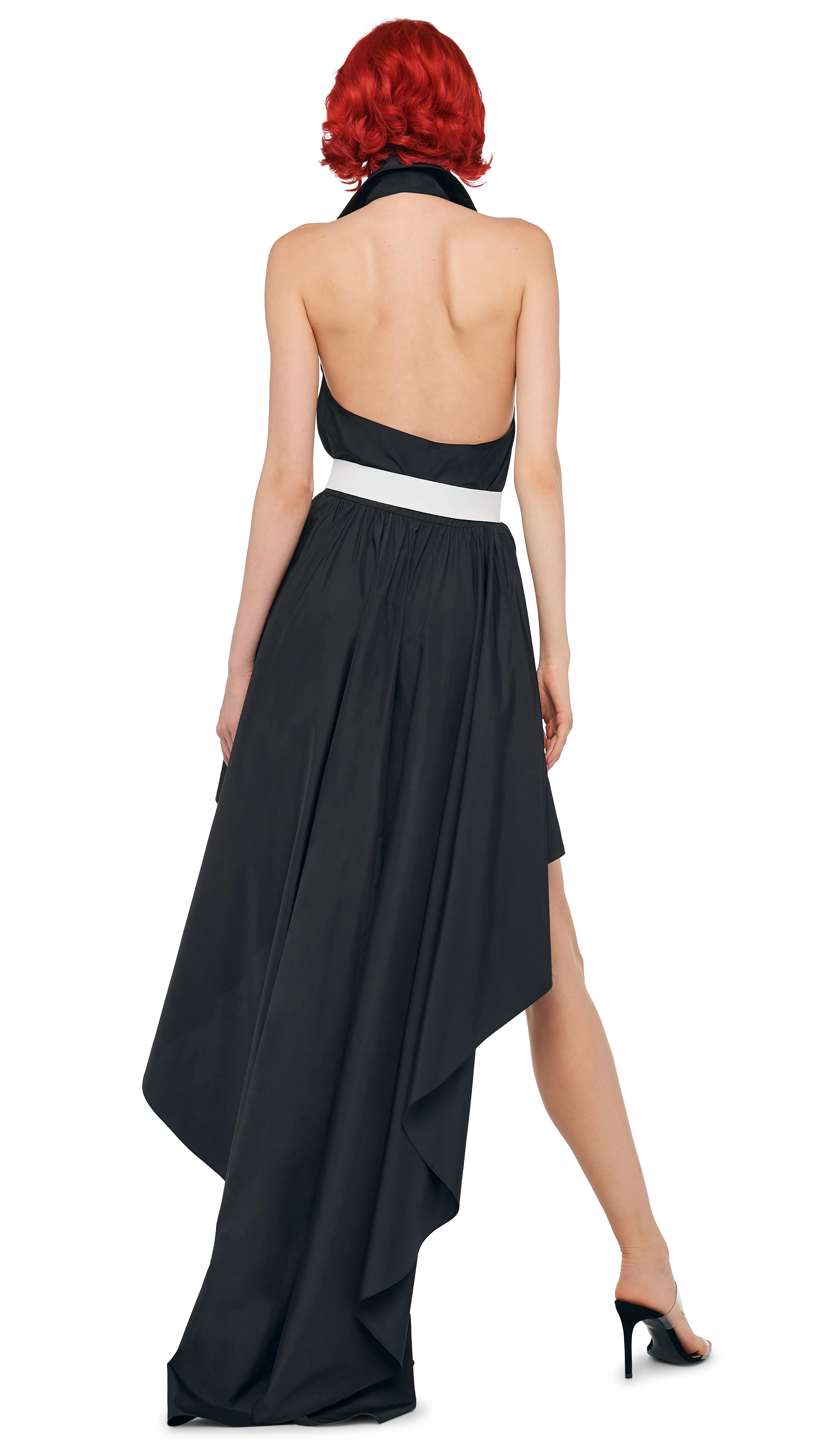 HI LOW NK HALTER FLARED DRESS sold by Norma Kamali product image thumbnail 3