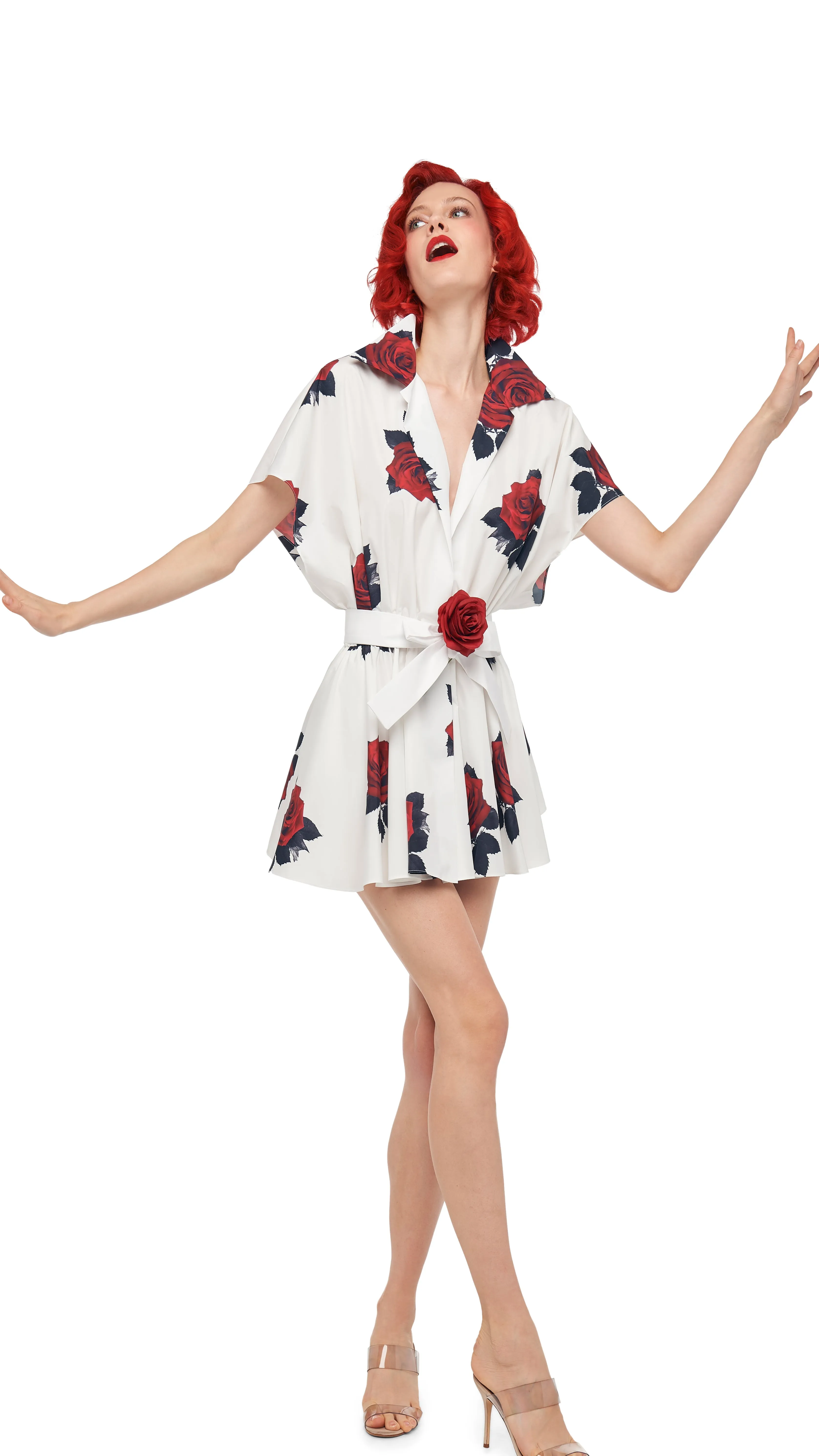 SUPER OS SLEEVELESS BF NK SHIRT FLARED MINI DRESS sold by Norma Kamali product image thumbnail 5