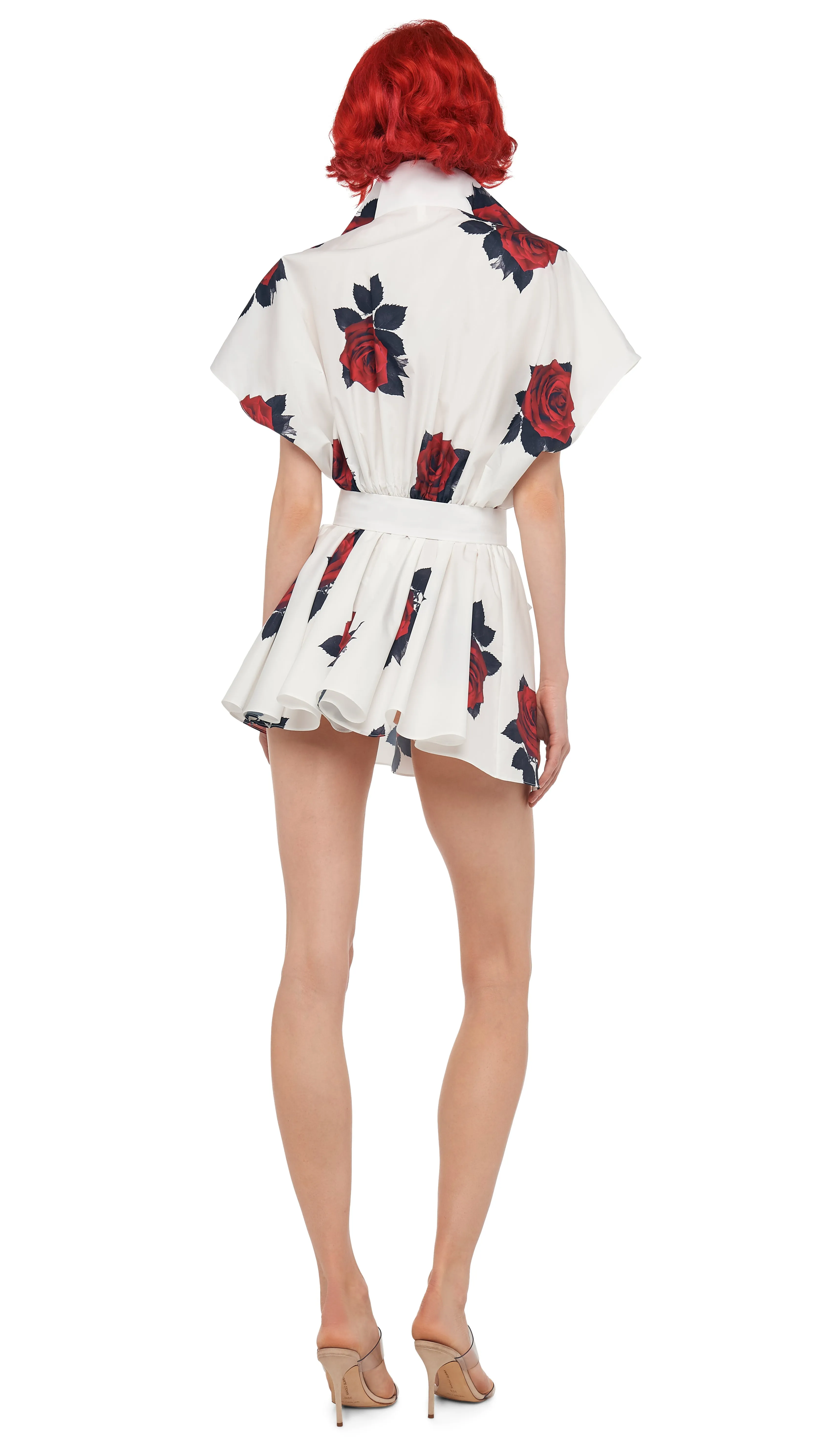 SUPER OS SLEEVELESS BF NK SHIRT FLARED MINI DRESS sold by Norma Kamali product image thumbnail 3