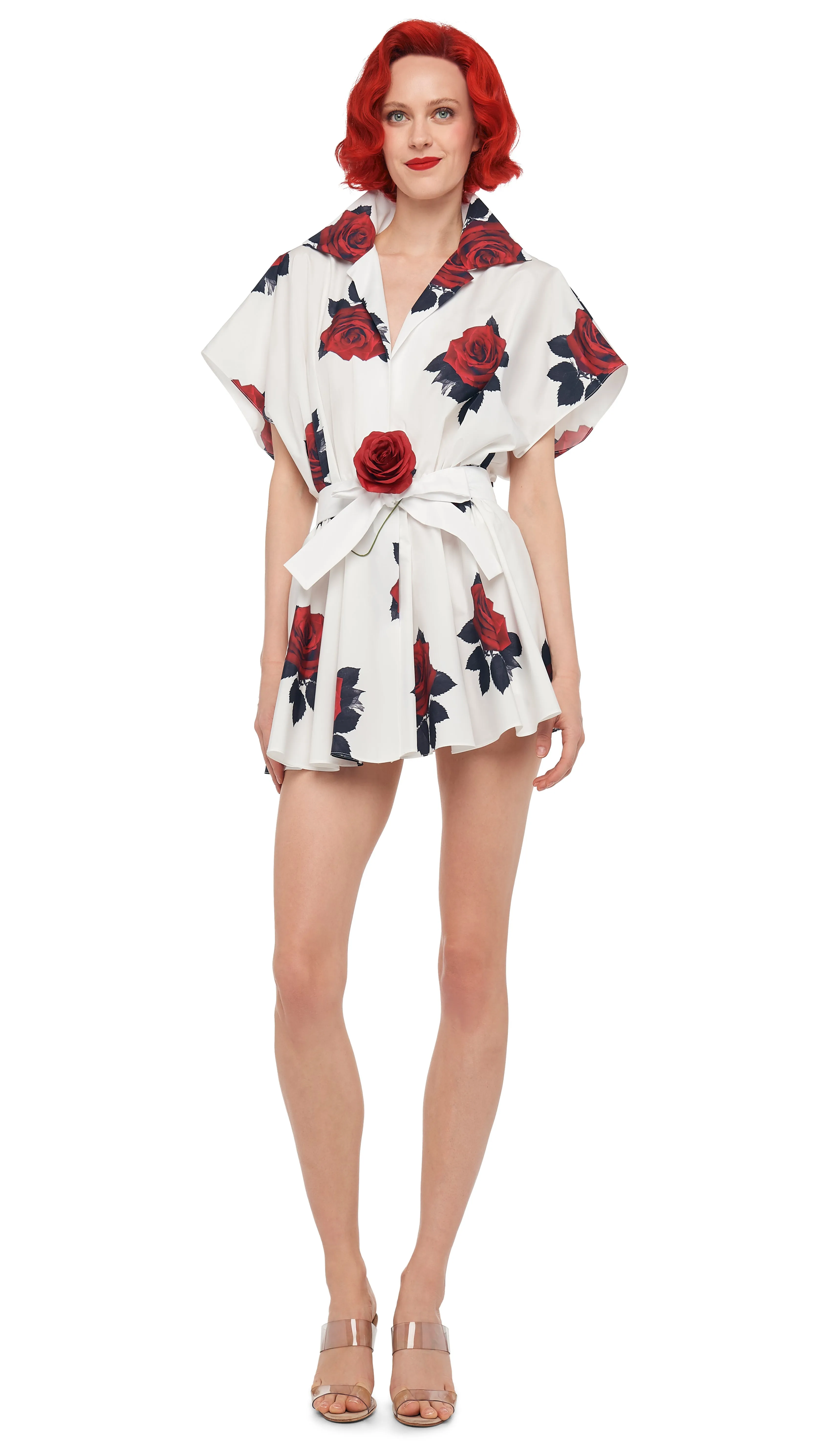 SUPER OS SLEEVELESS BF NK SHIRT FLARED MINI DRESS sold by Norma Kamali