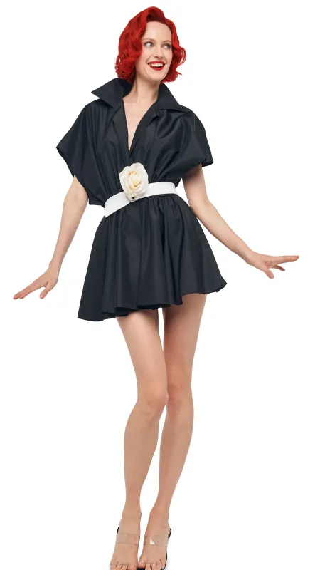 SUPER OS SLEEVELESS BF NK SHIRT FLARED MINI DRESS sold by Norma Kamali