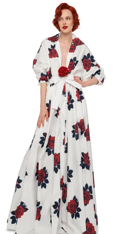 SUPER OS BF NK SHIRT FLARED GOWN sold by Norma Kamali