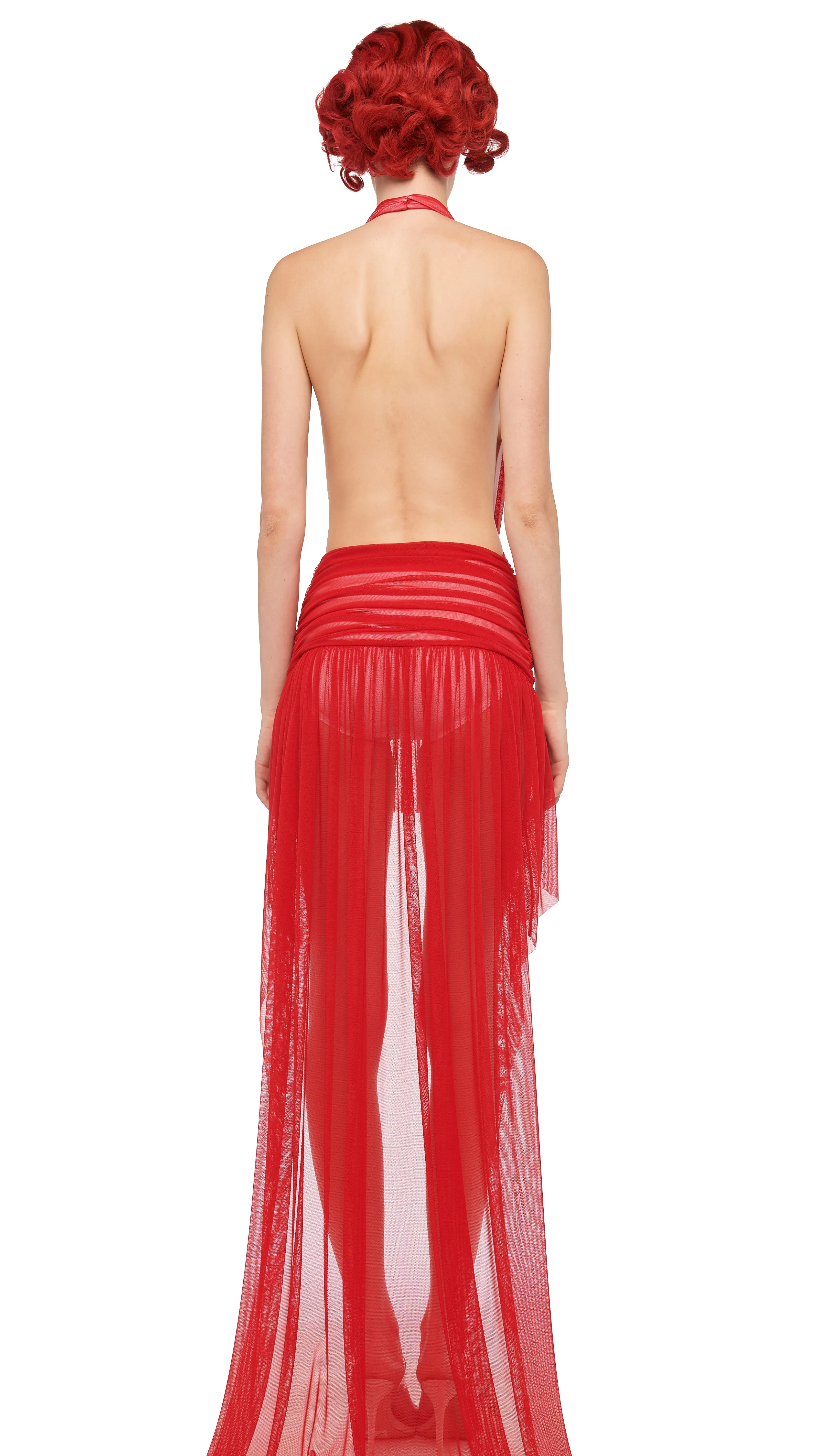 HI LOW HALTER DRESS sold by Norma Kamali product image thumbnail 3