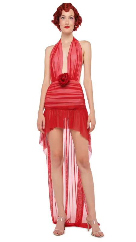 HI LOW HALTER DRESS sold by Norma Kamali