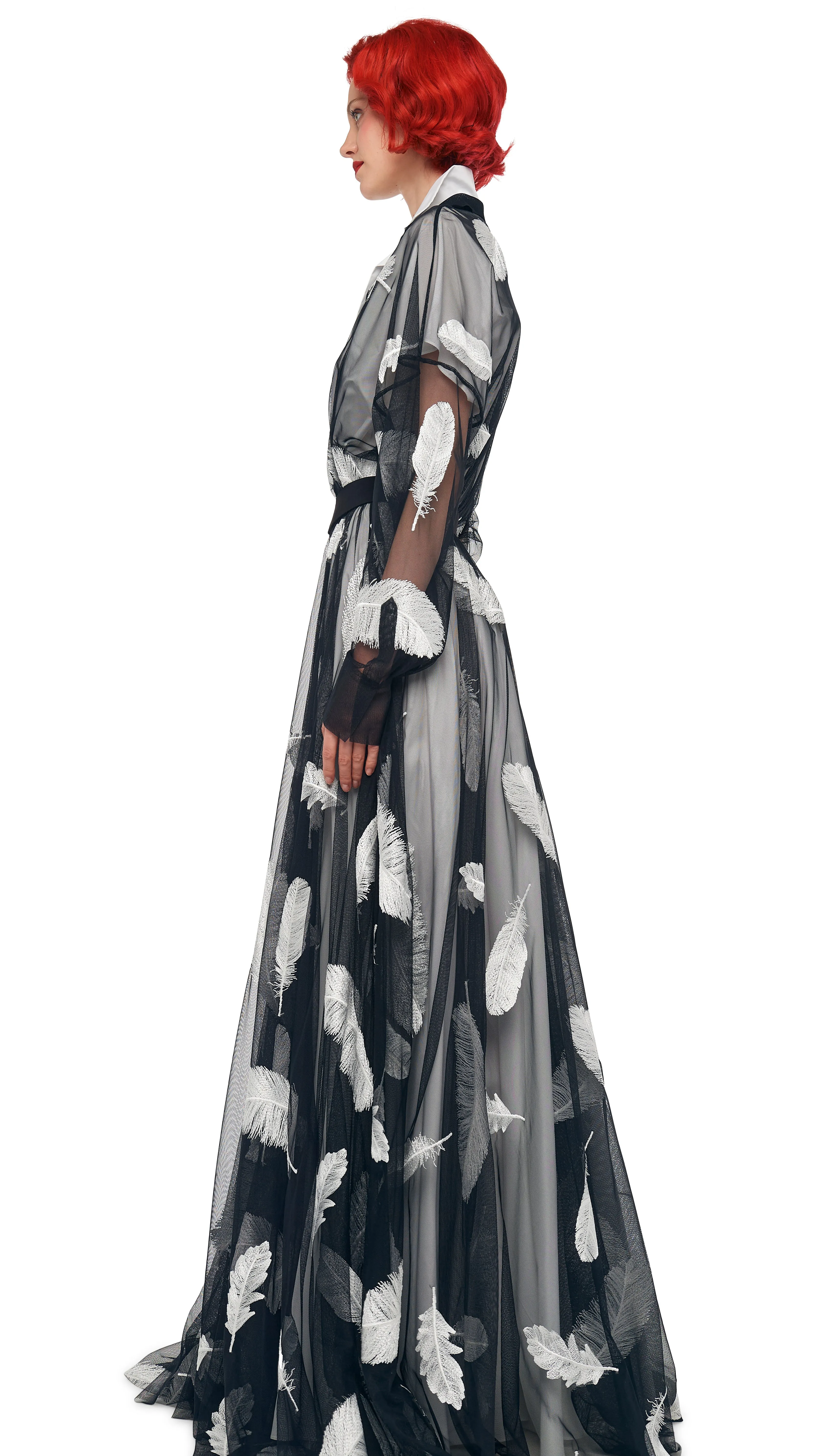 SUPER OS BF NK SHIRT FLARED GOWN sold by Norma Kamali product image thumbnail 2