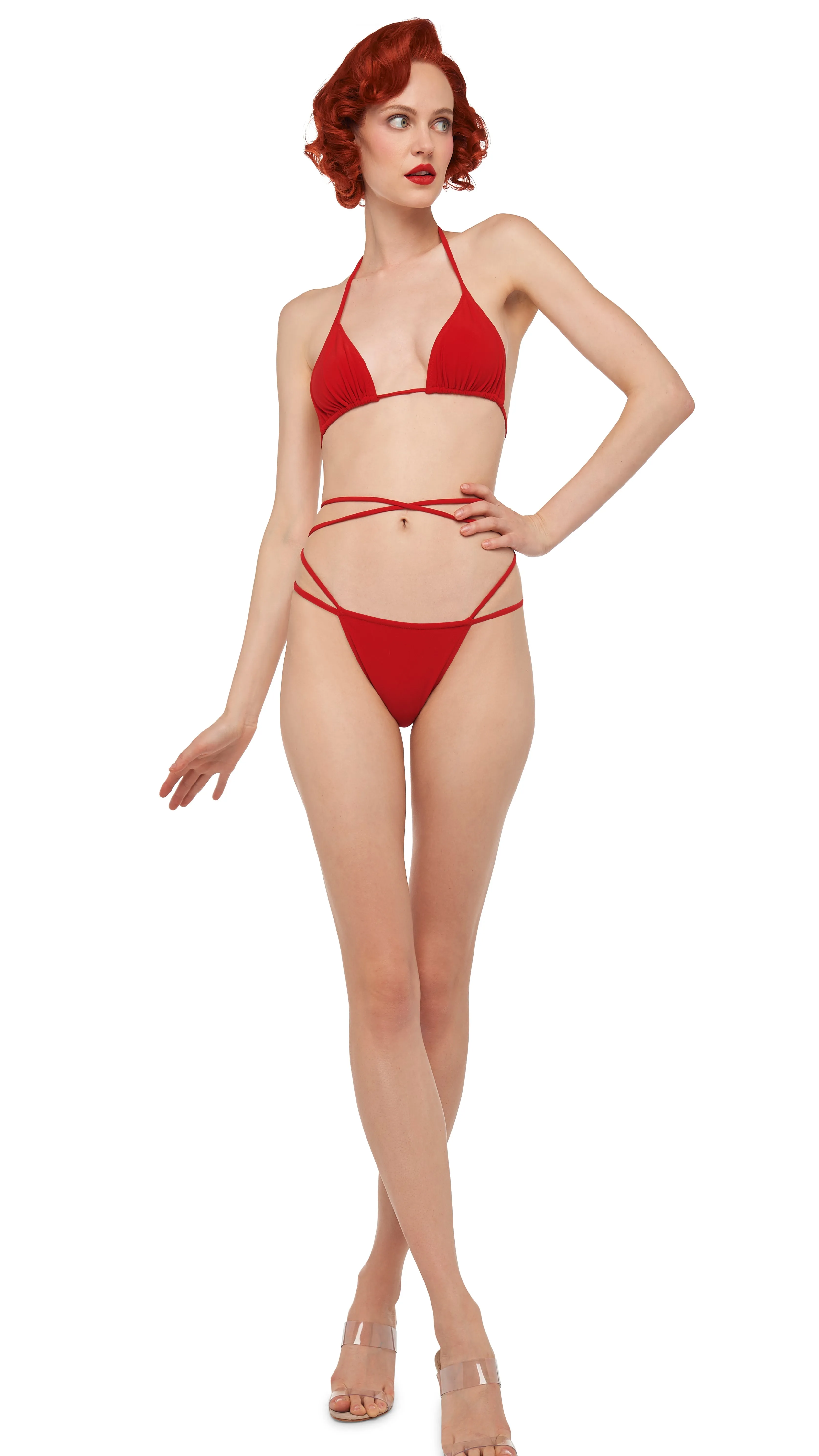 CRISS CROSS BRA / BOTTOM sold by Norma Kamali