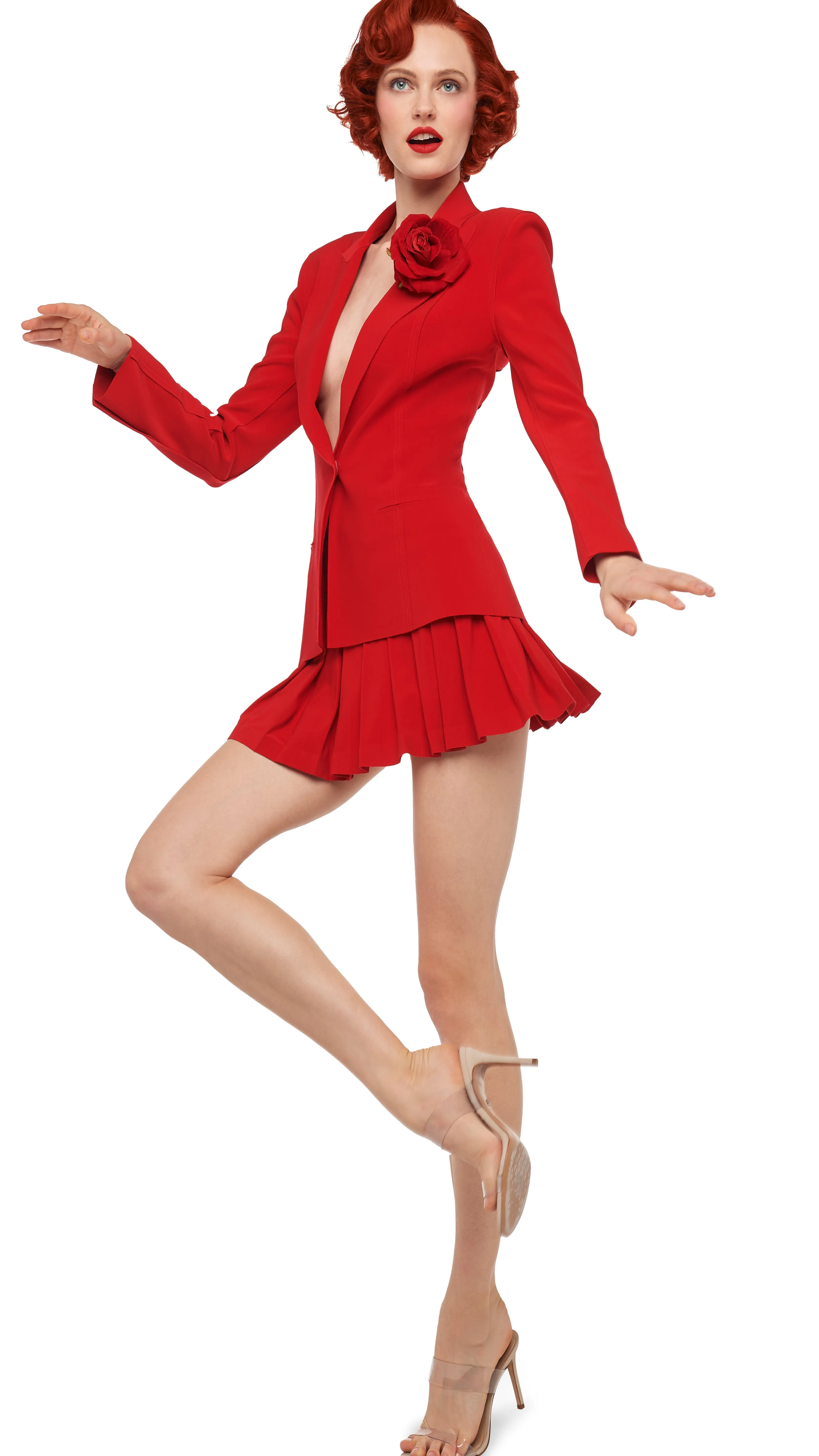 PLEATED PICKLEBALL SKIRT sold by Norma Kamali product image thumbnail 5