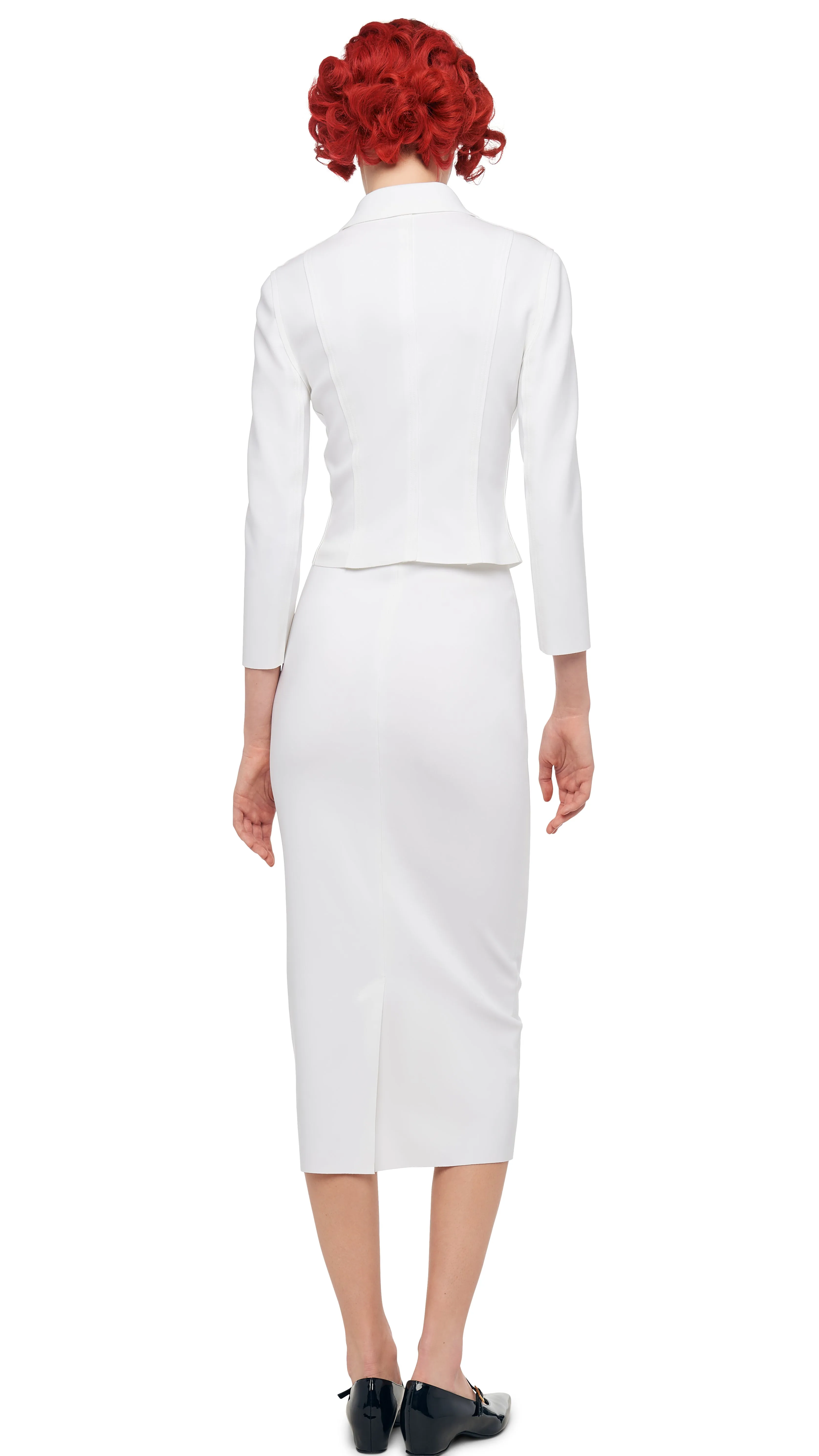 STRAIGHT SKIRT TO MIDCALF sold by Norma Kamali product image thumbnail 3