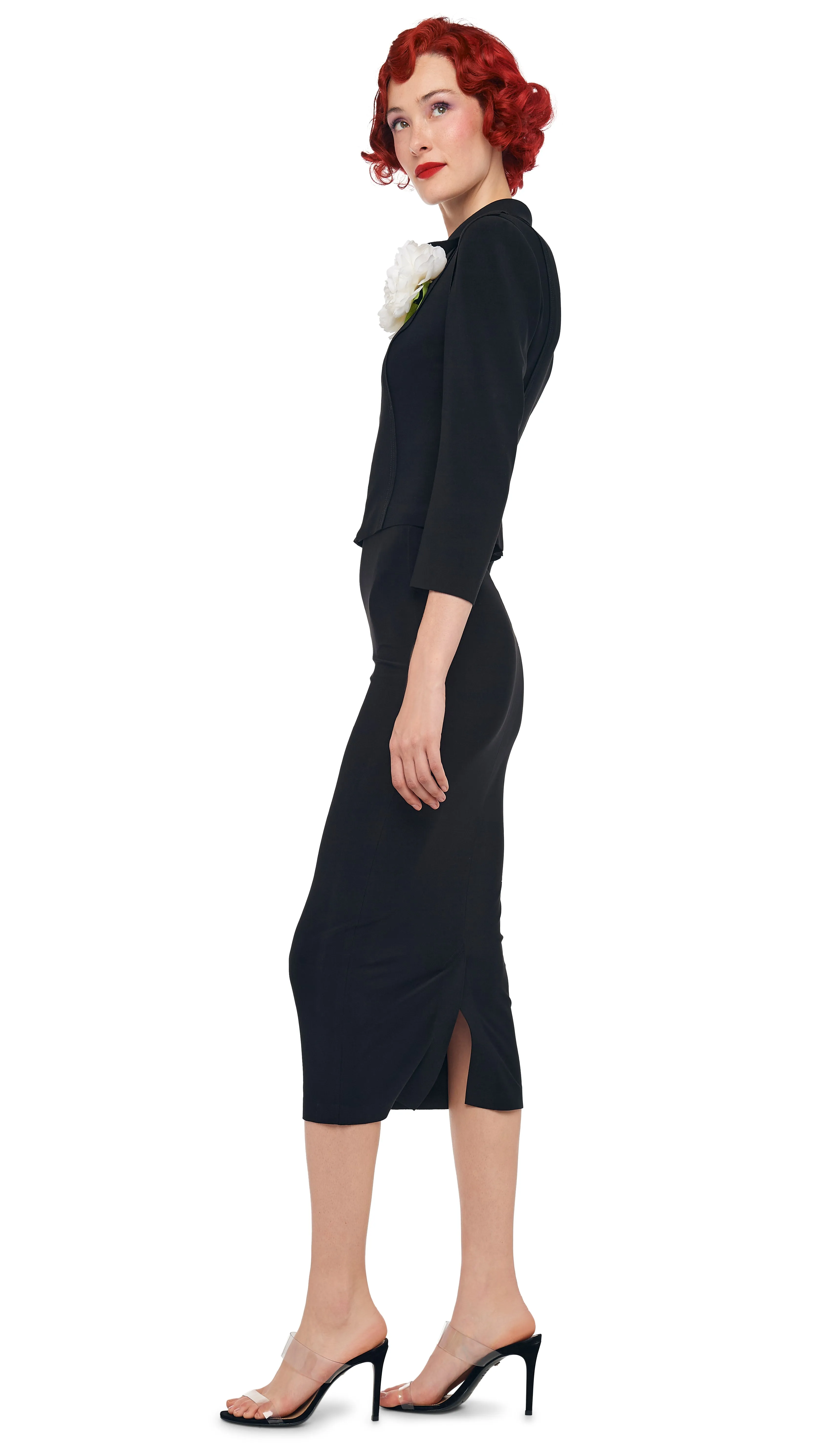 STRAIGHT SKIRT TO MIDCALF sold by Norma Kamali product image thumbnail 2