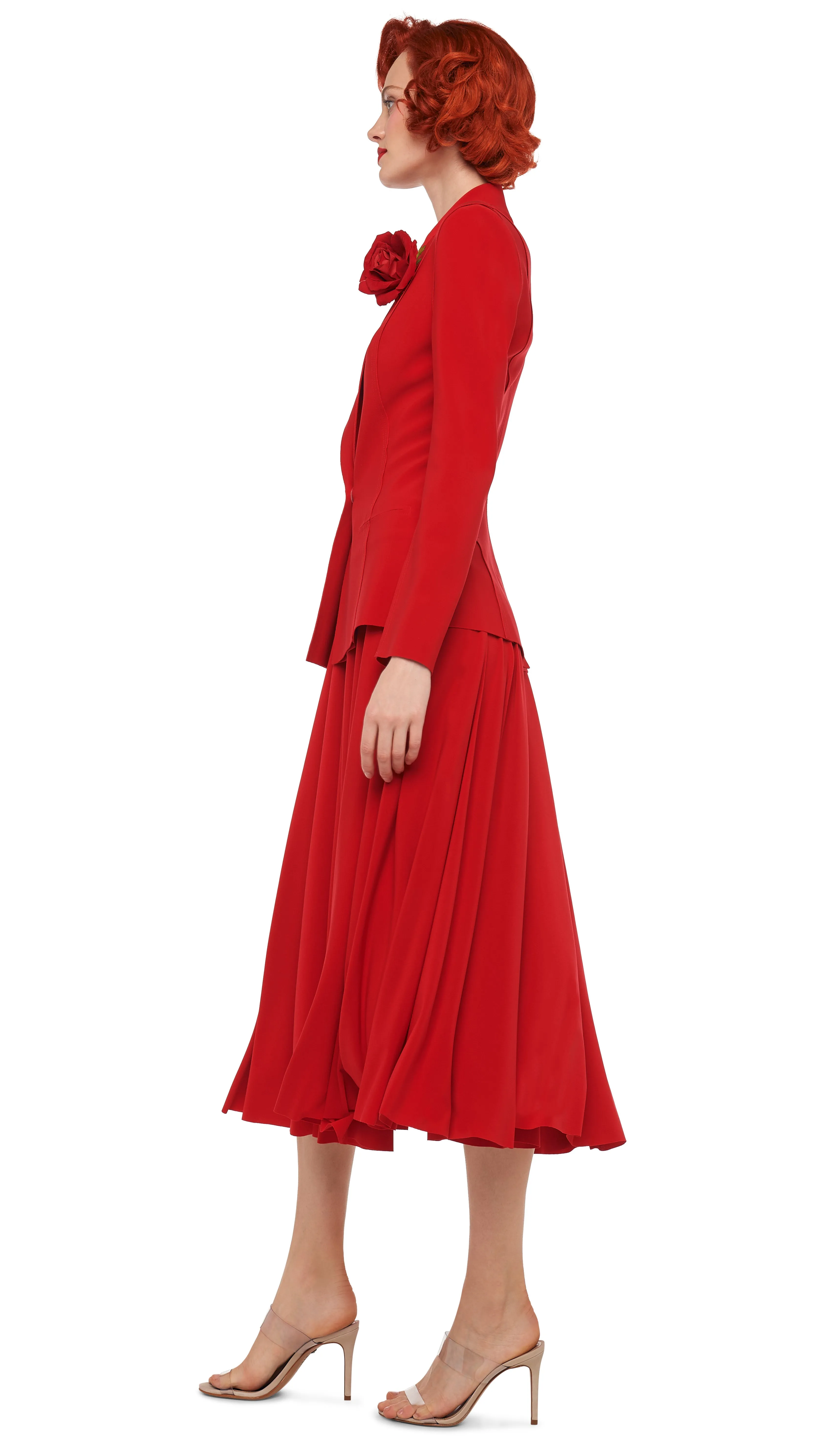 FLARED SKIRT TO MIDCALF sold by Norma Kamali product image thumbnail 2