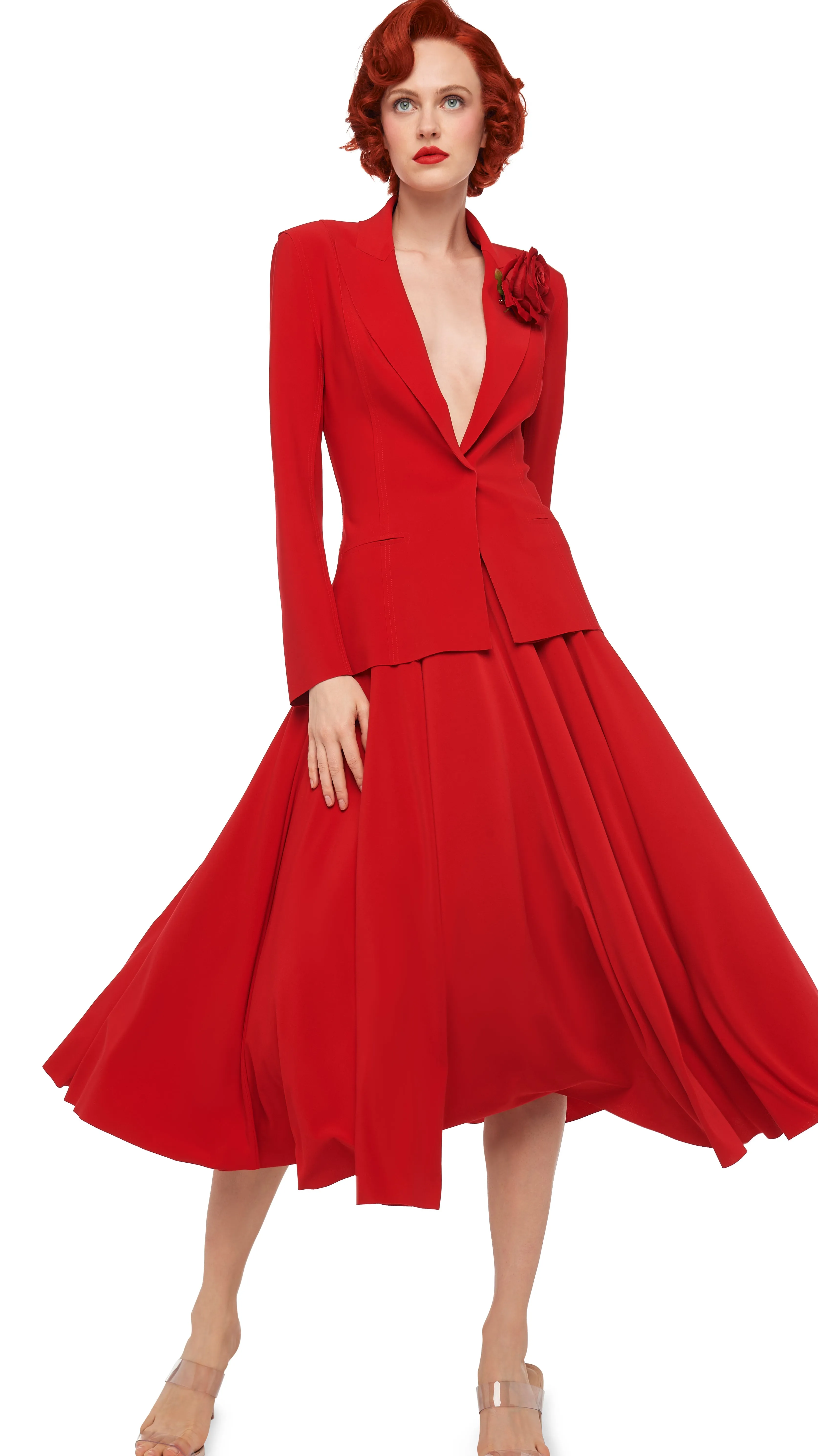 FLARED SKIRT TO MIDCALF sold by Norma Kamali product image thumbnail 4