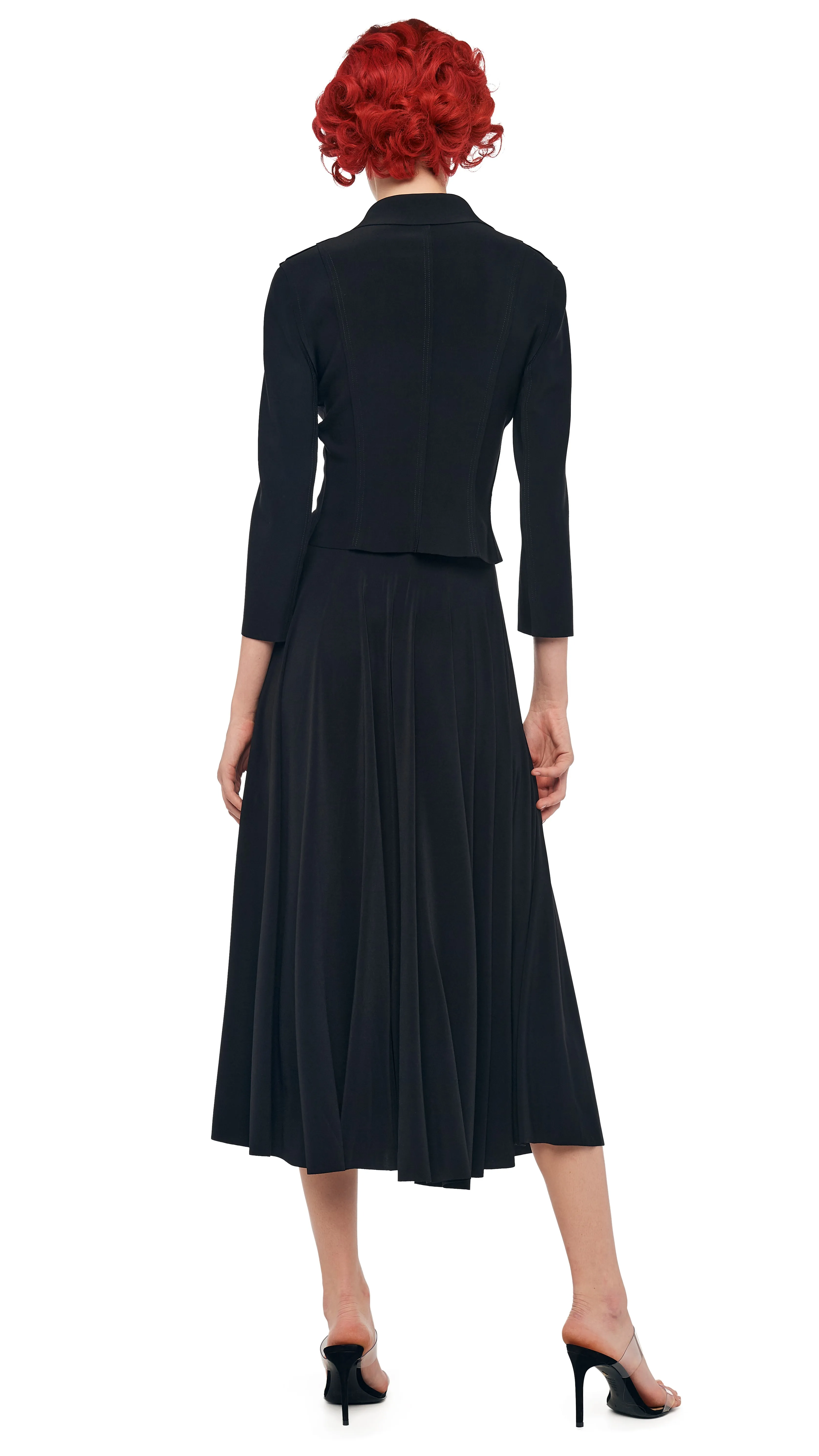 FLARED SKIRT TO MIDCALF sold by Norma Kamali product image thumbnail 3