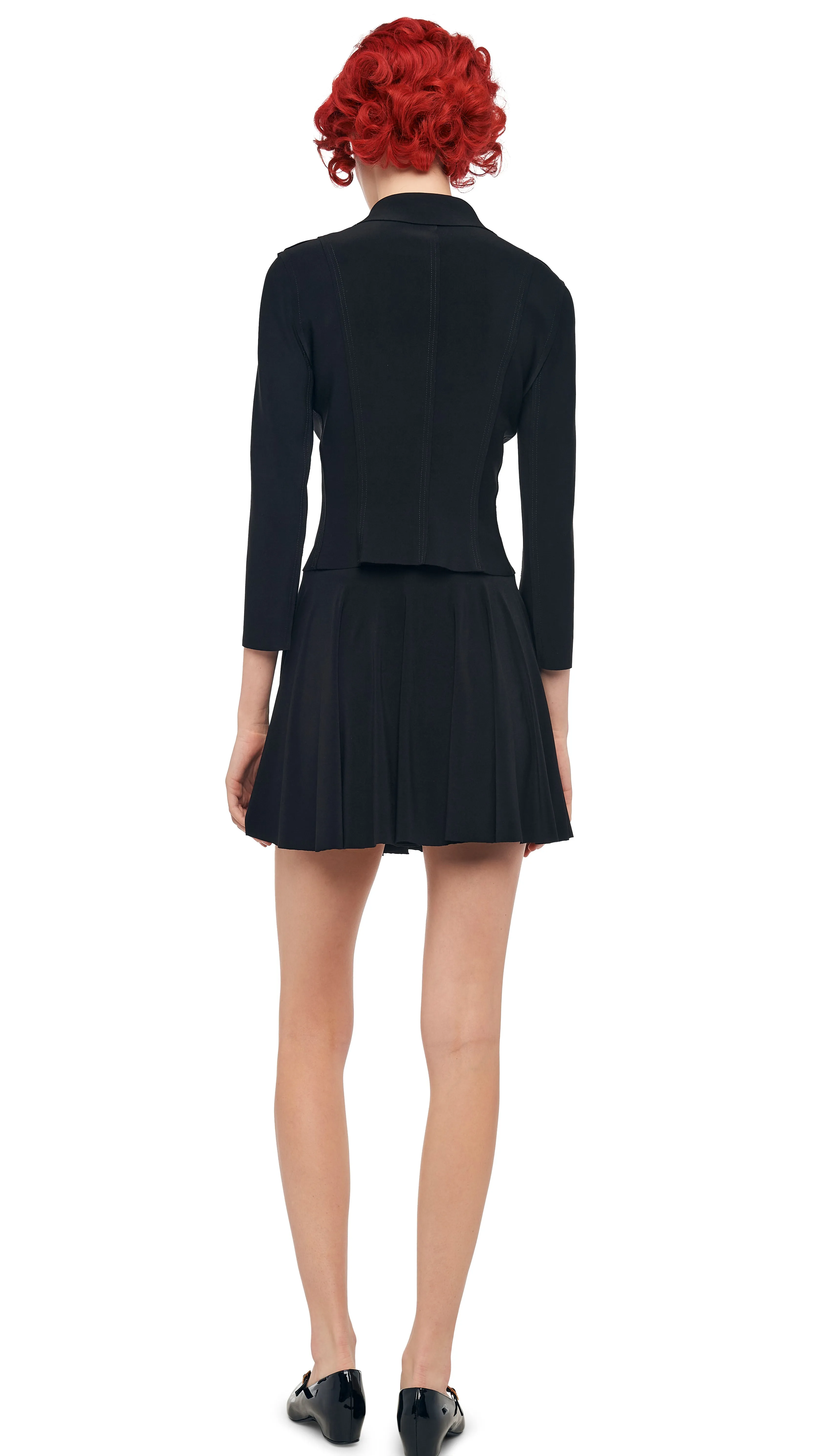 FLARED MINI SKIRT sold by Norma Kamali product image thumbnail 3