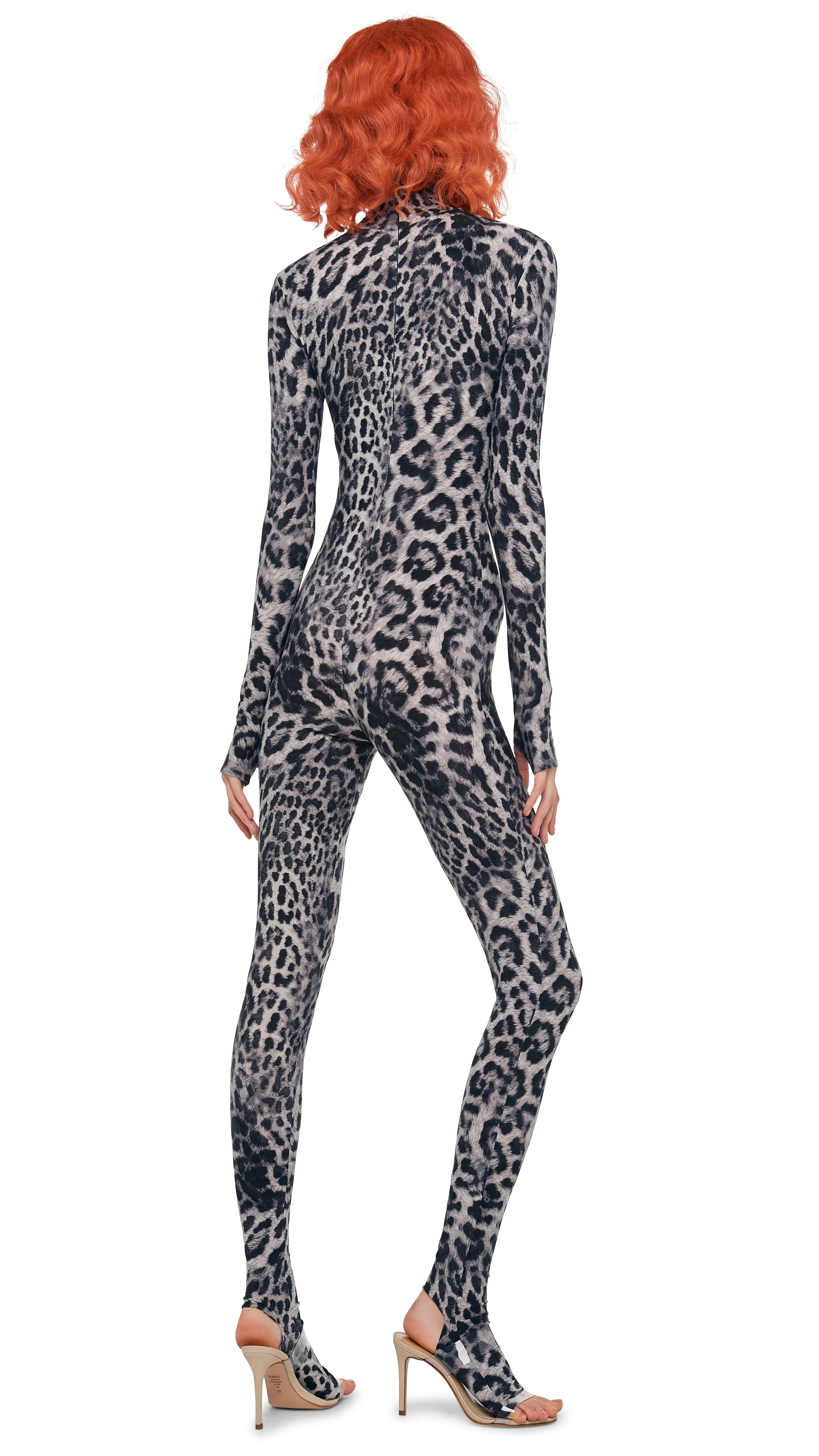 LONG SLEEVE SLIM FIT TURTLE CATSUIT W/ FOOTIE sold by Norma Kamali product image thumbnail 3