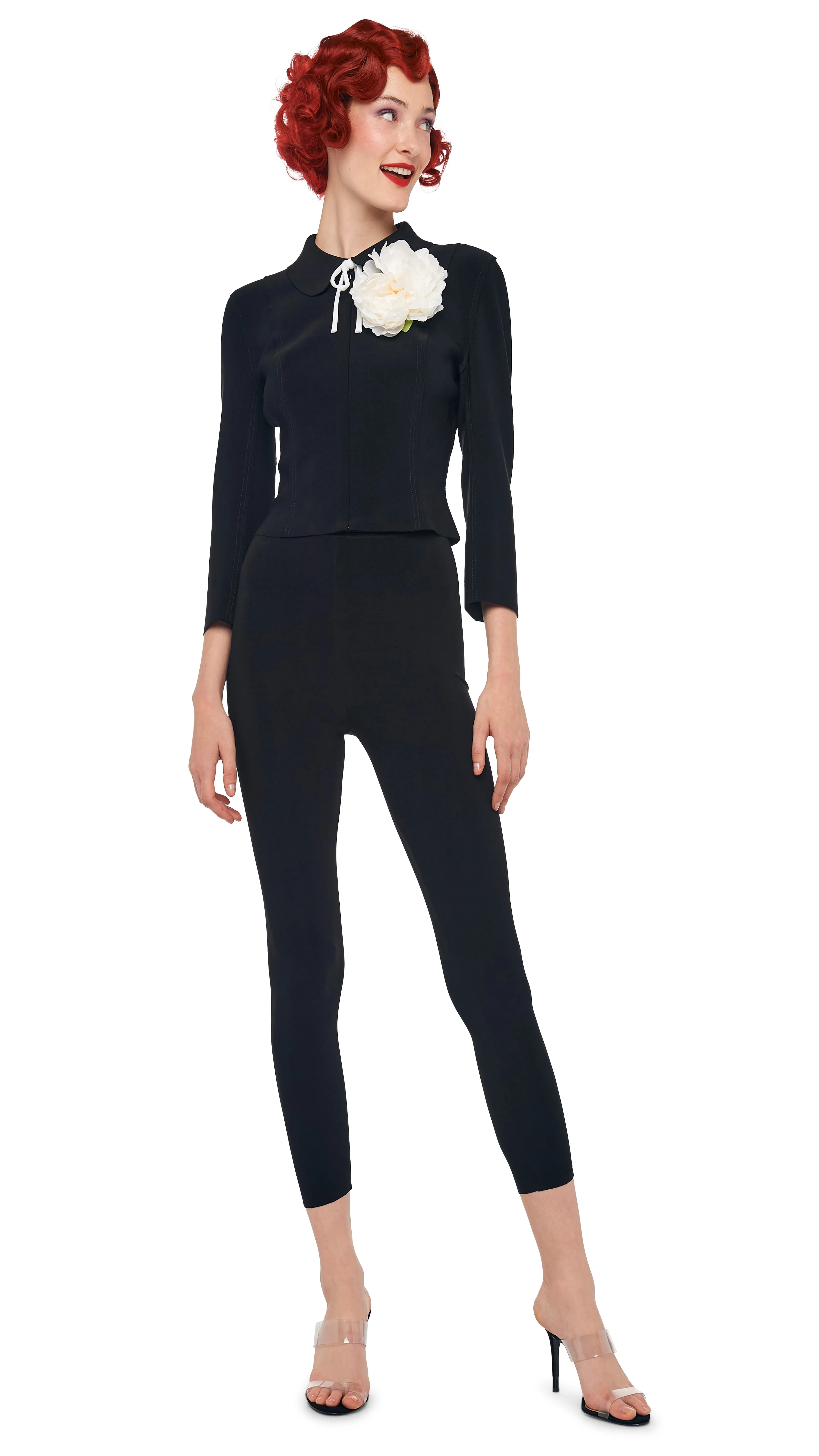 CROPPED LEGGING W/O WAISTBAND sold by Norma Kamali product image thumbnail 4