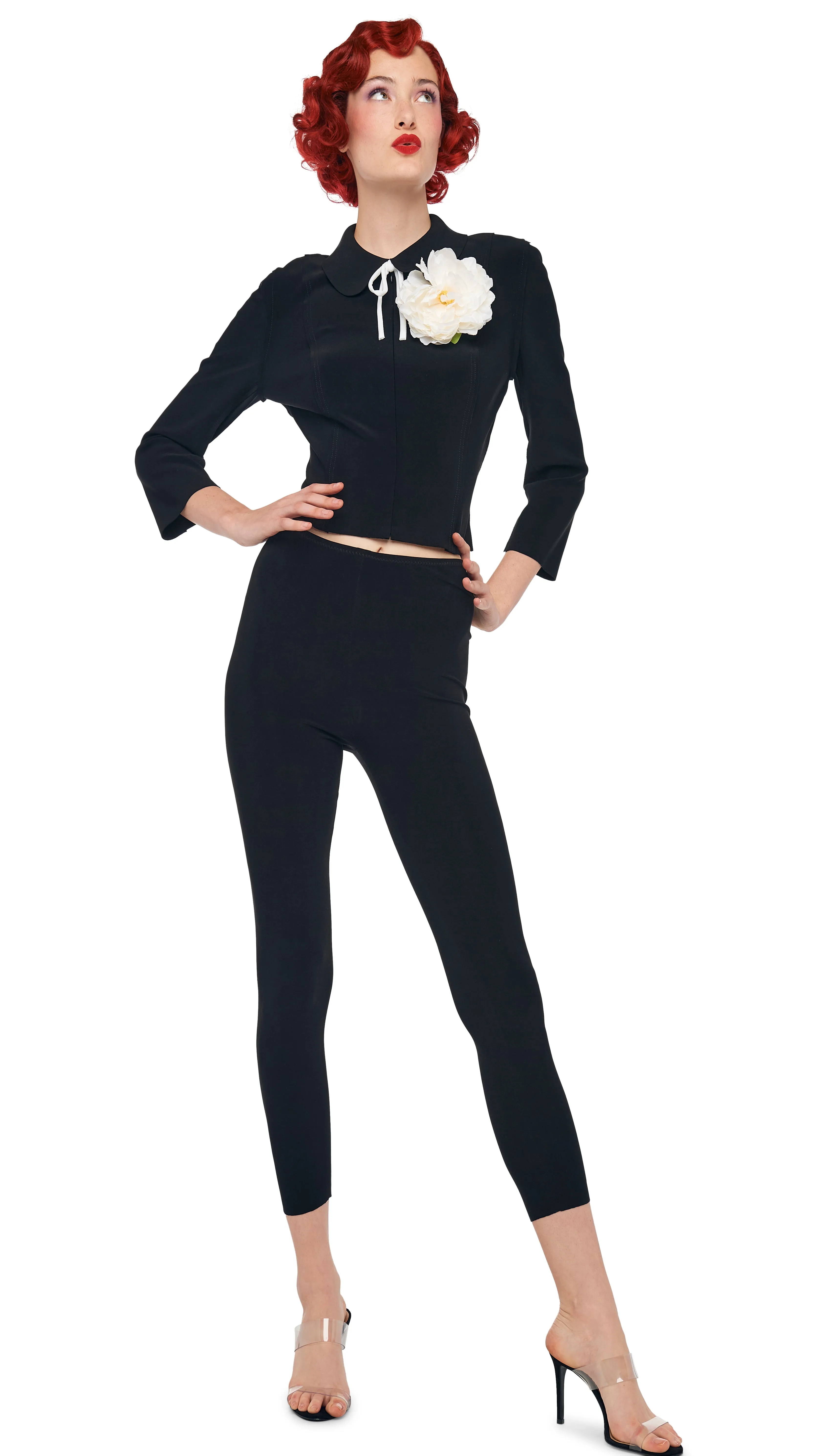 CROPPED LEGGING W/O WAISTBAND sold by Norma Kamali product image thumbnail 5