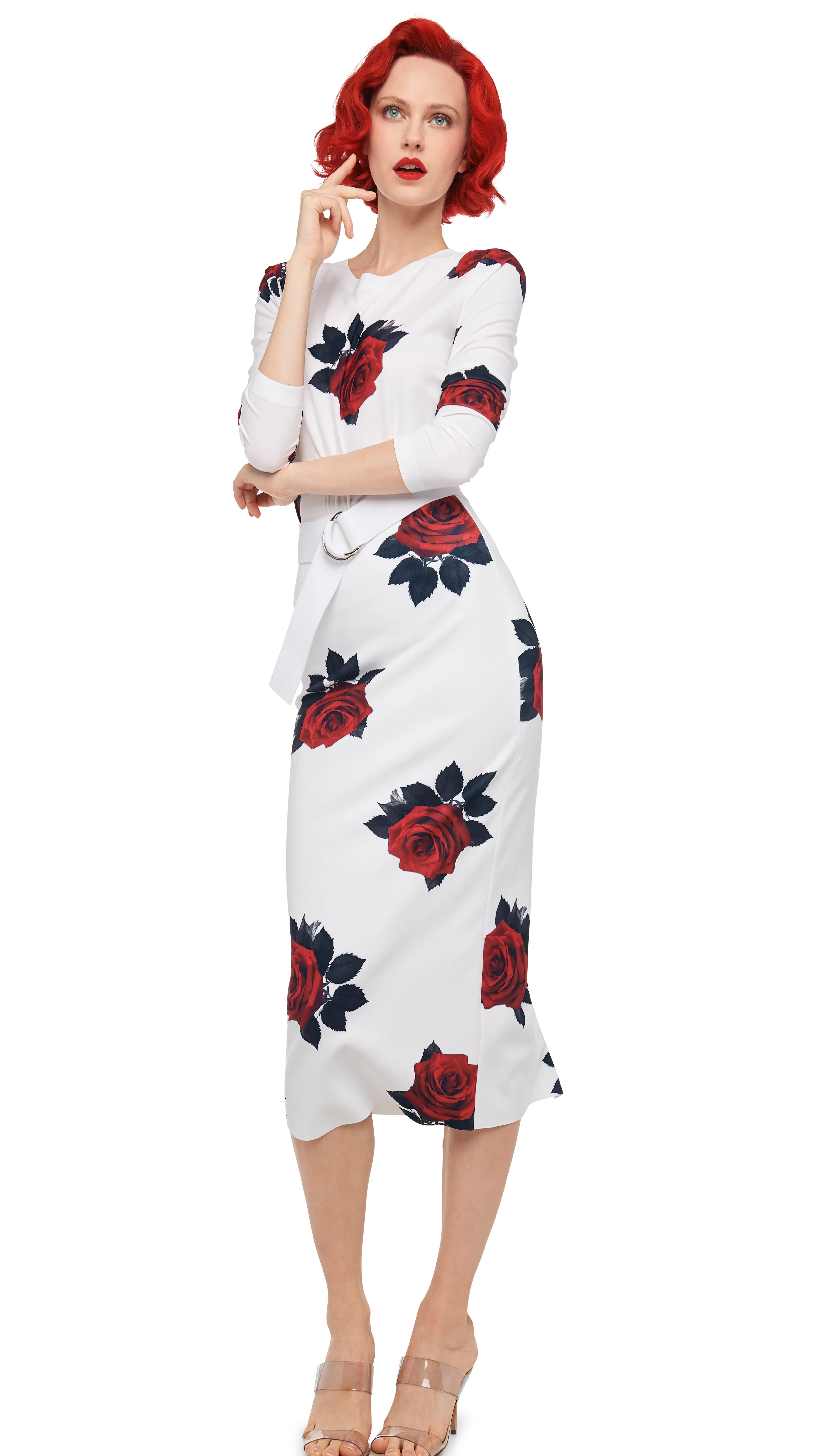 LONG SLEEVE CREW TOP SHORT sold by Norma Kamali product image thumbnail 5