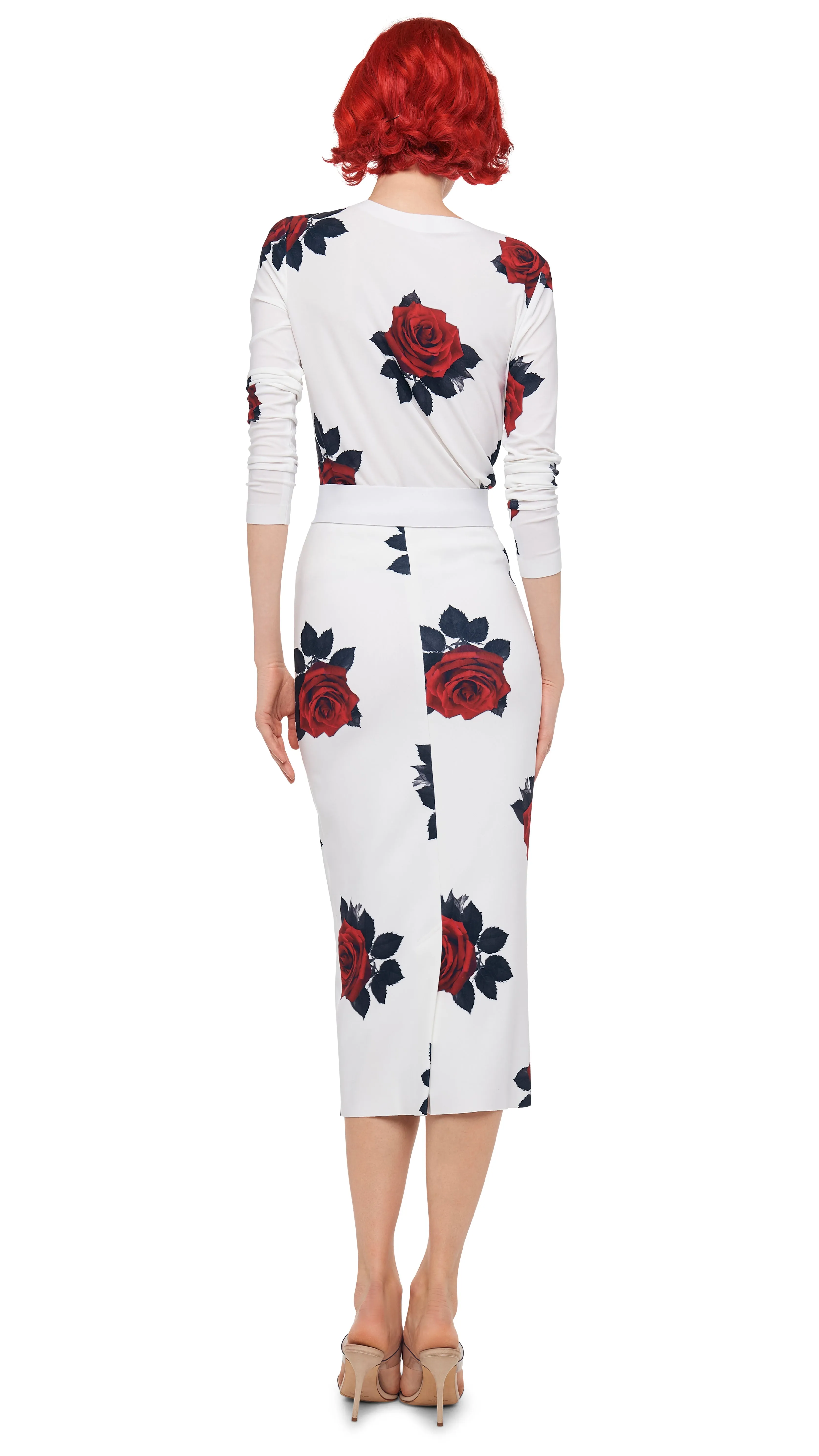 LONG SLEEVE CREW TOP SHORT sold by Norma Kamali product image thumbnail 3