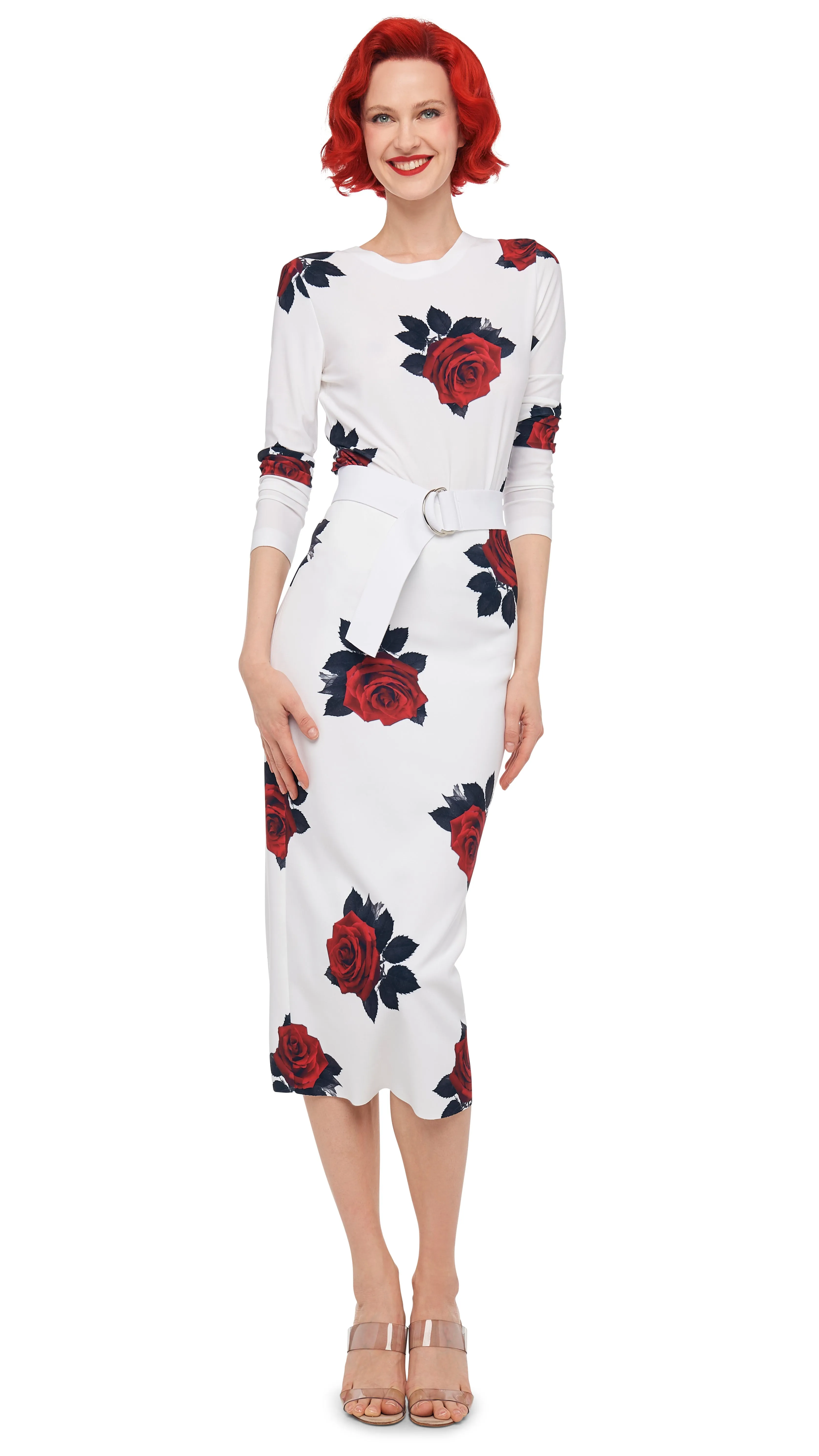 LONG SLEEVE CREW TOP SHORT sold by Norma Kamali product image thumbnail 4