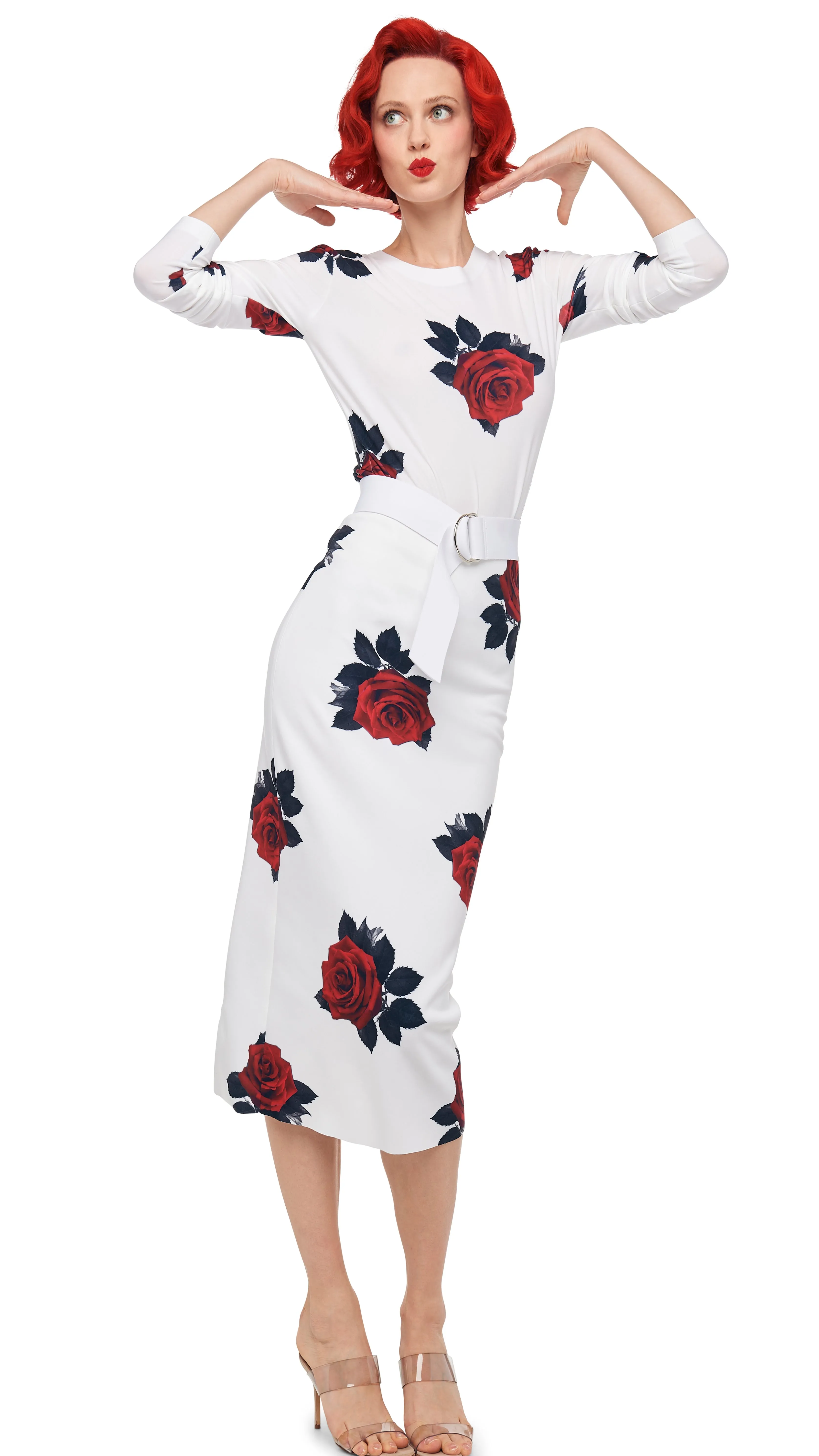 LONG SLEEVE CREW TOP SHORT sold by Norma Kamali