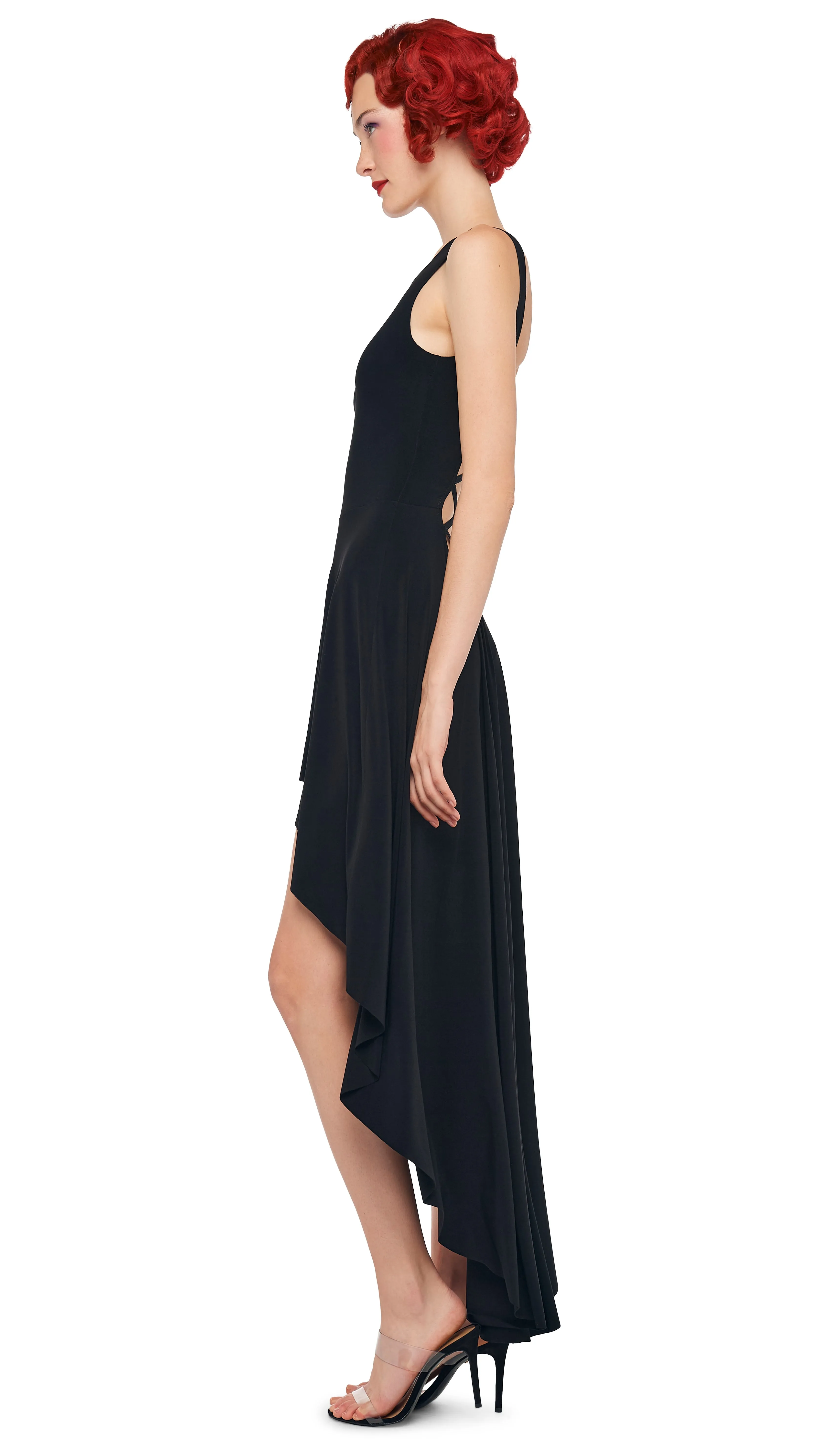 HI LOW SLEEVELESS X GOWN sold by Norma Kamali product image thumbnail 2