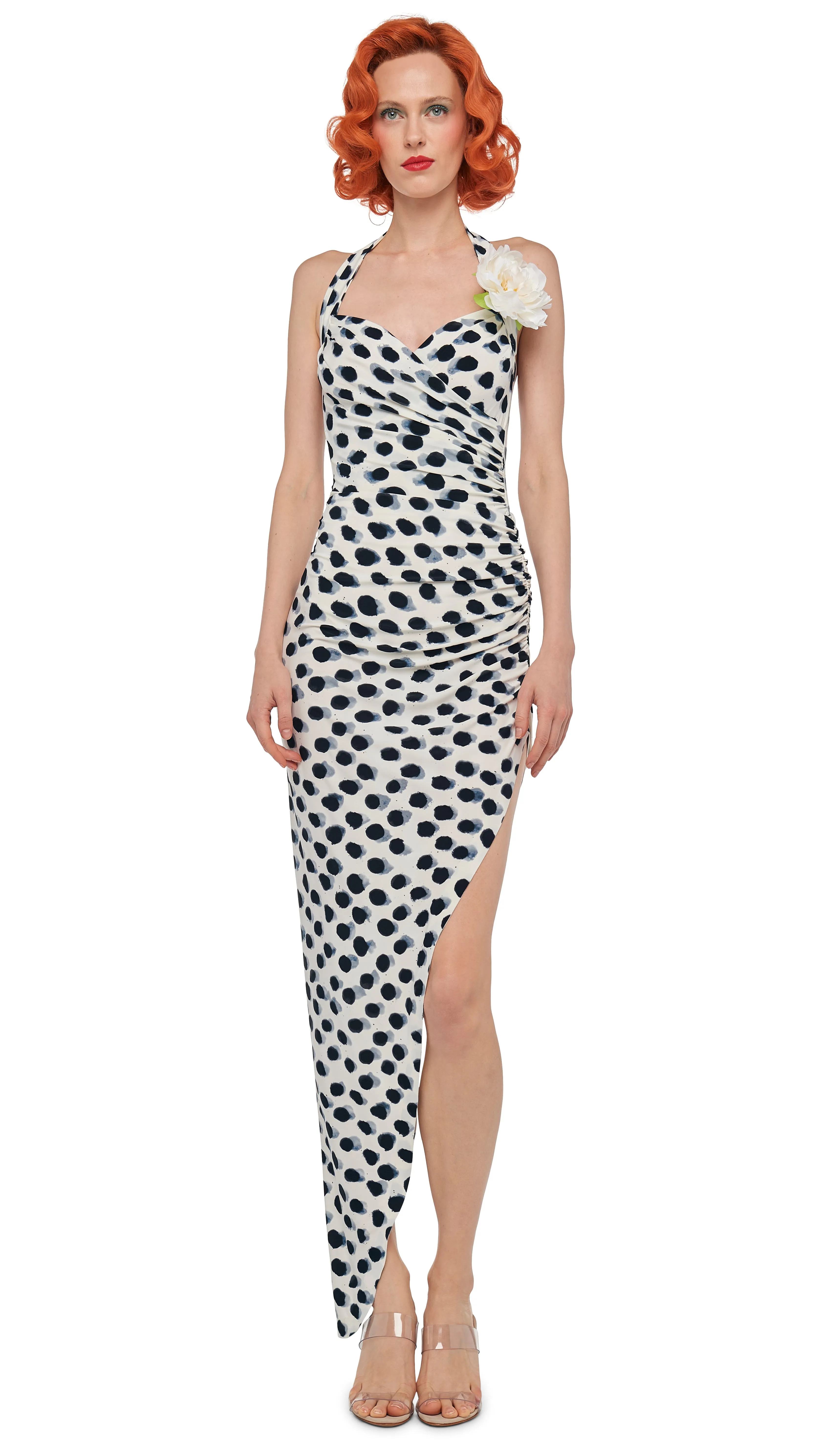 CAYLA SIDE DRAPE GOWN sold by Norma Kamali product image thumbnail 4