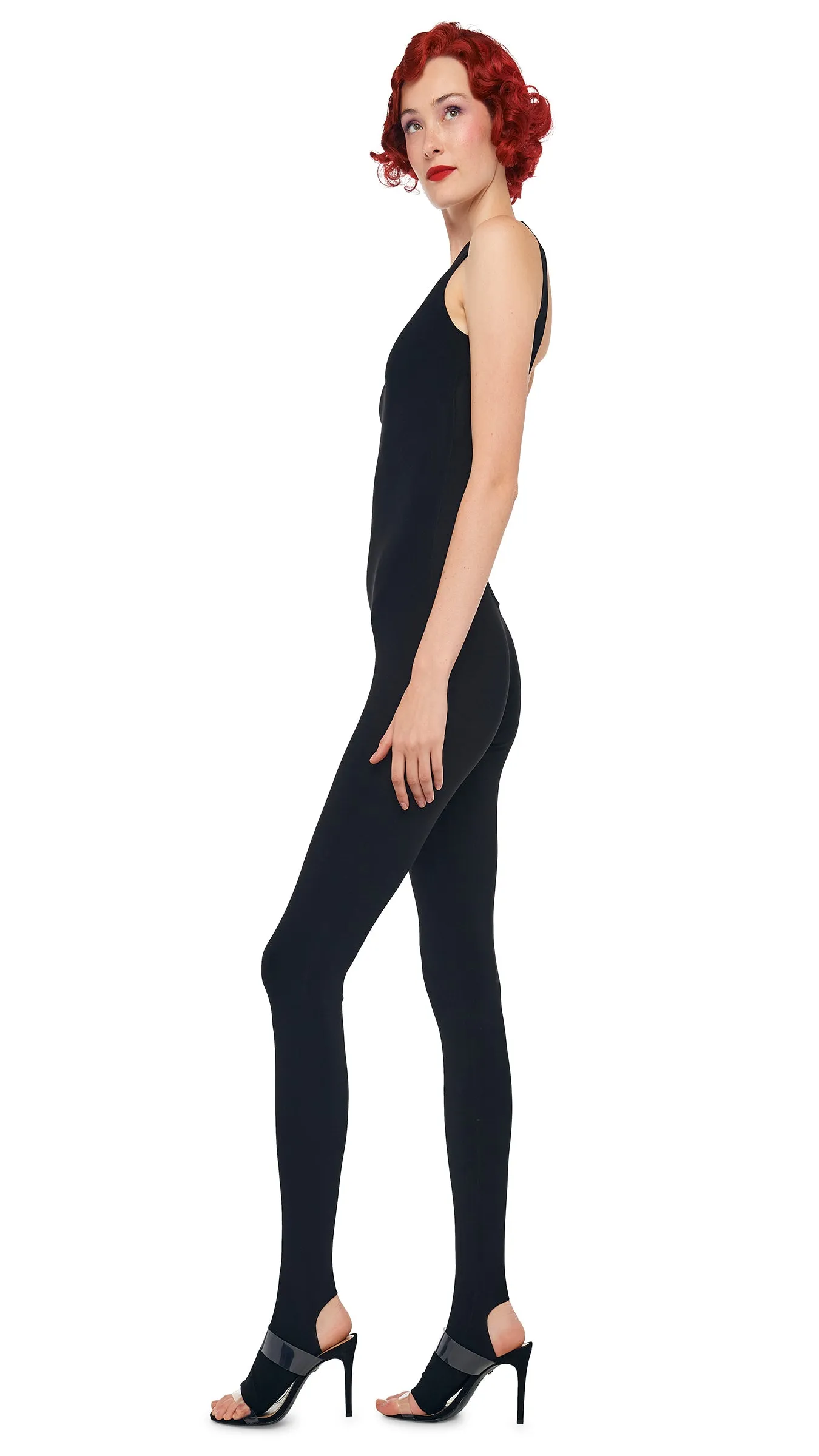 SLEEVELESS X CATSUIT W/ FOOTIE sold by Norma Kamali product image thumbnail 2