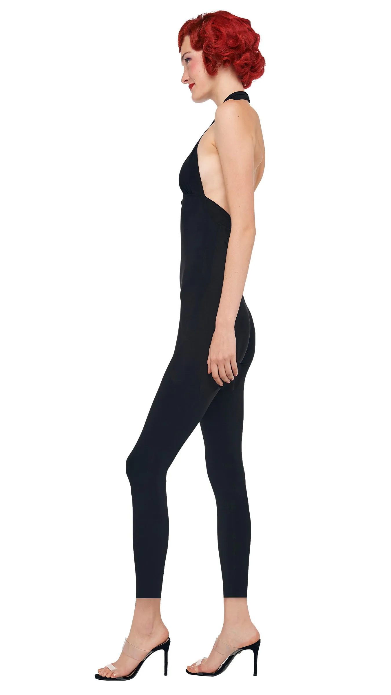 CROSS HALTER CATSUIT sold by Norma Kamali product image thumbnail 2