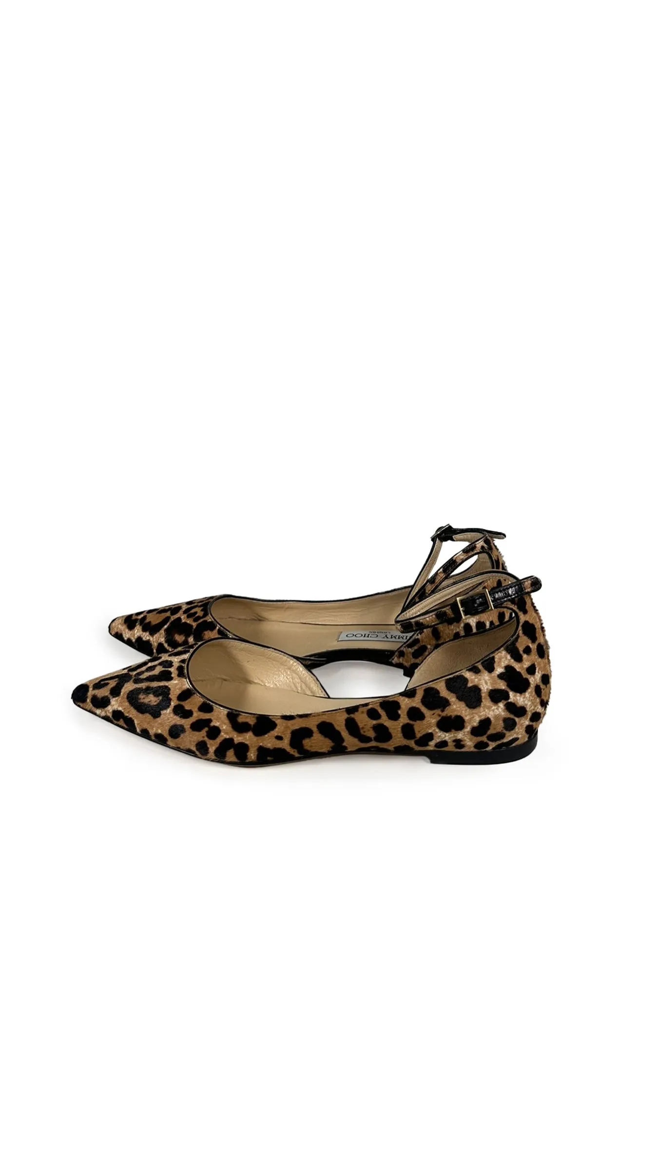 JIMMY CHOO CALF HAIR LUCY POINTED TOE FLAT sold by Norma Kamali product image thumbnail 3