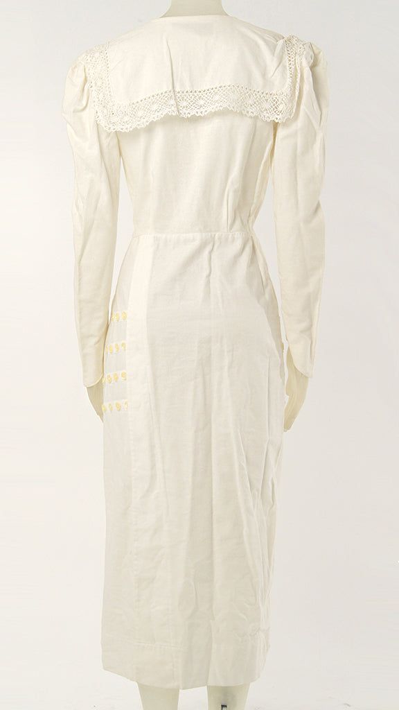 LONG SLEEVE BUTTON DRESS sold by Norma Kamali product image thumbnail 3