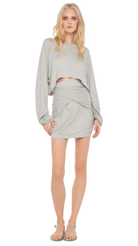 OS RAGLAN SLEEVE CROPPED TOP sold by Norma Kamali