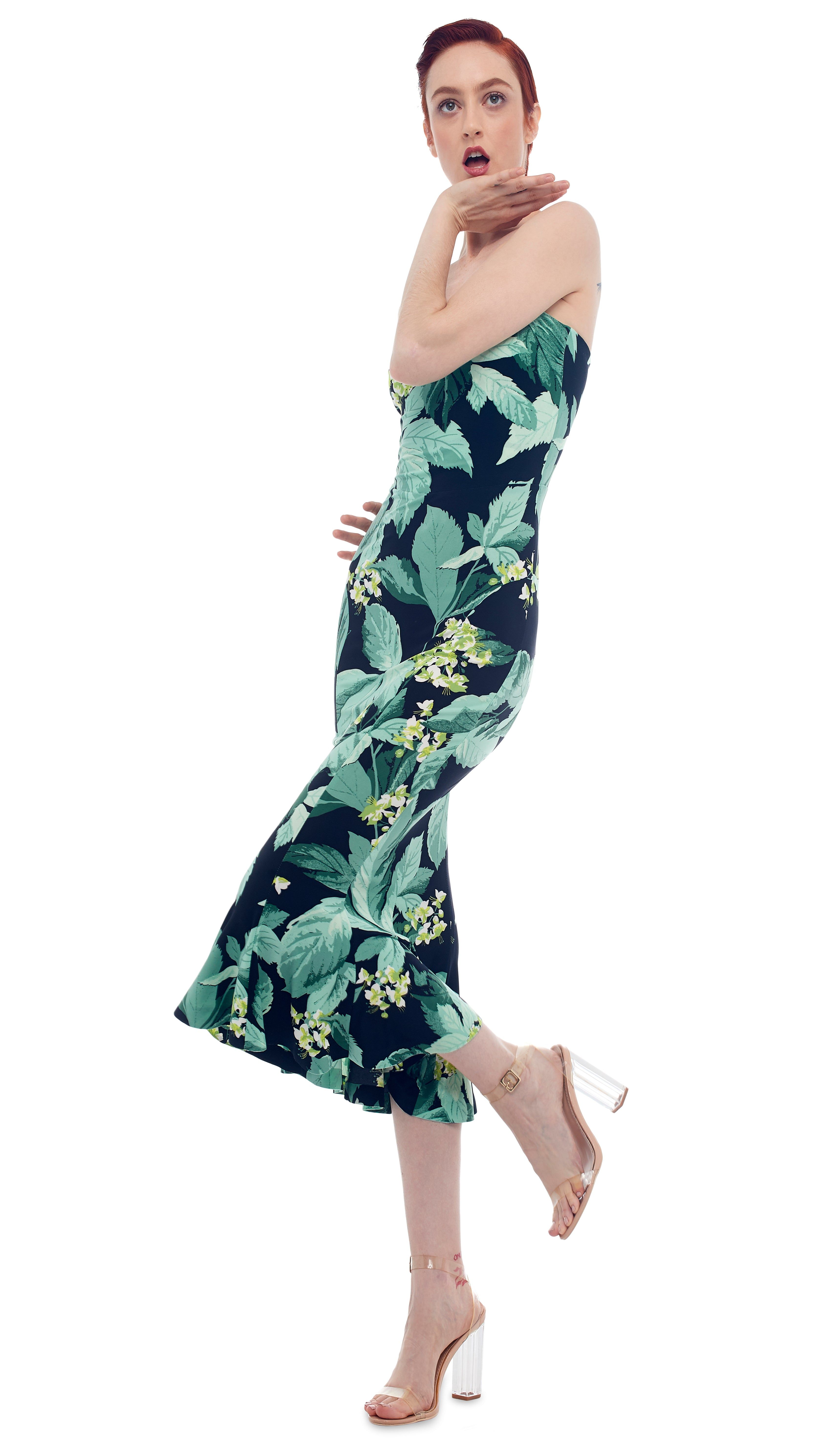 STRAPLESS FISHTAIL DRESS sold by Norma Kamali product image thumbnail 5