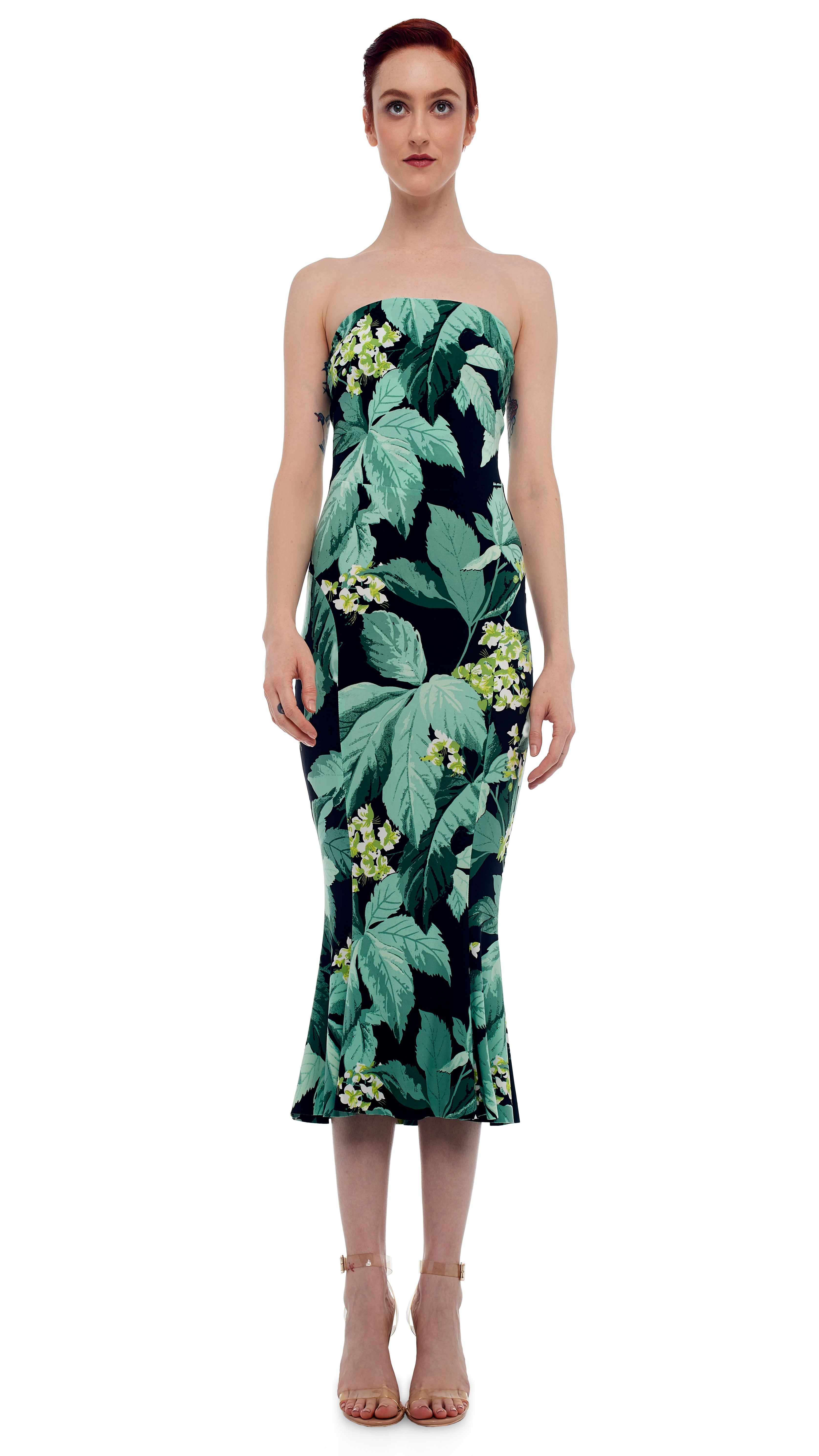 STRAPLESS FISHTAIL DRESS sold by Norma Kamali