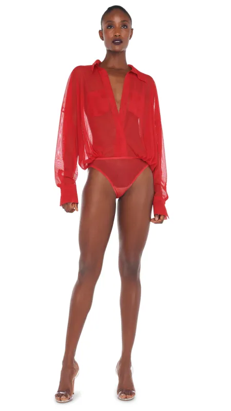 SUPER OS BF NK SHIRT BODYSUIT sold by Norma Kamali