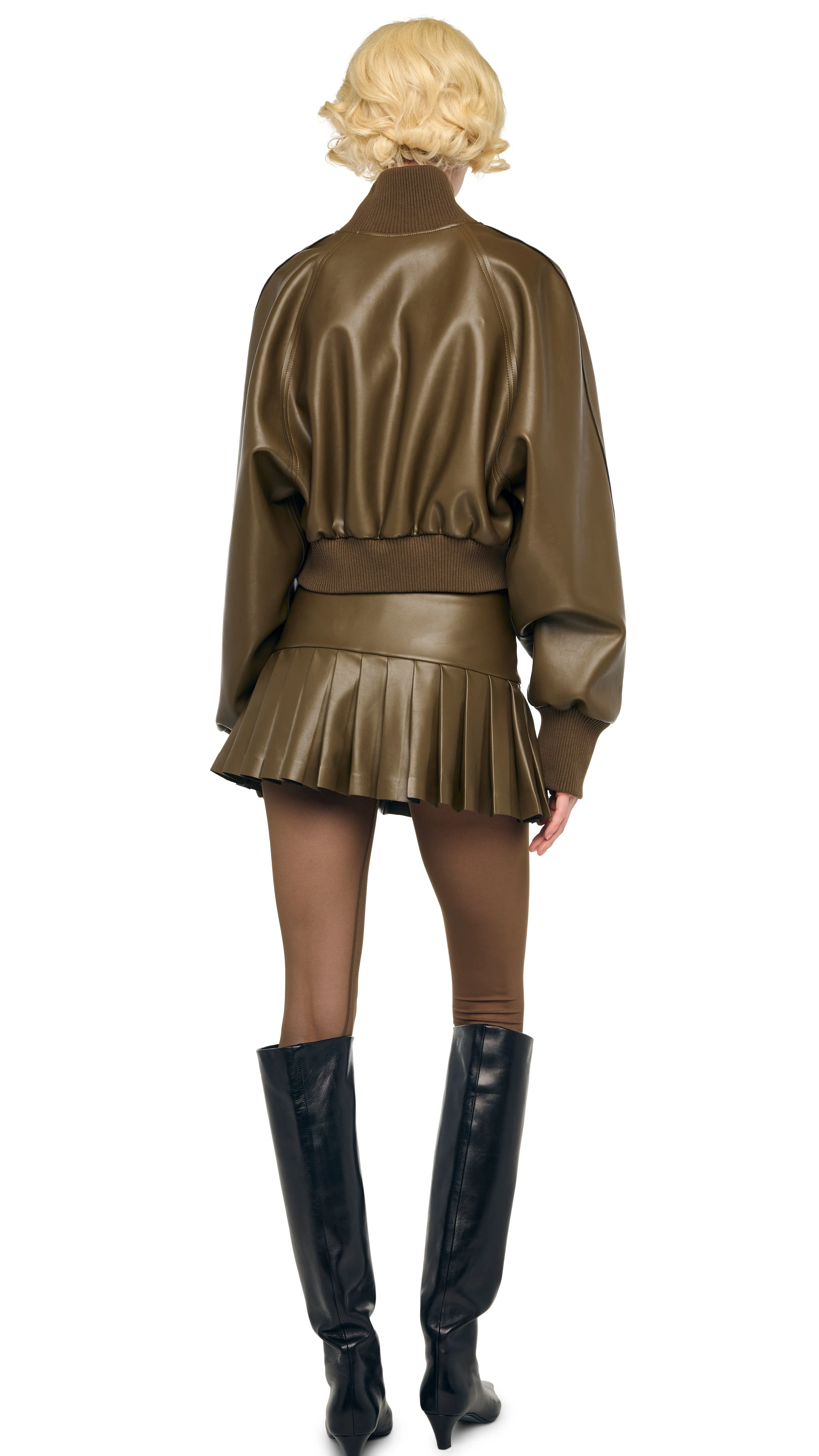 PLEATED PICKLEBALL SKIRT sold by Norma Kamali product image thumbnail 3