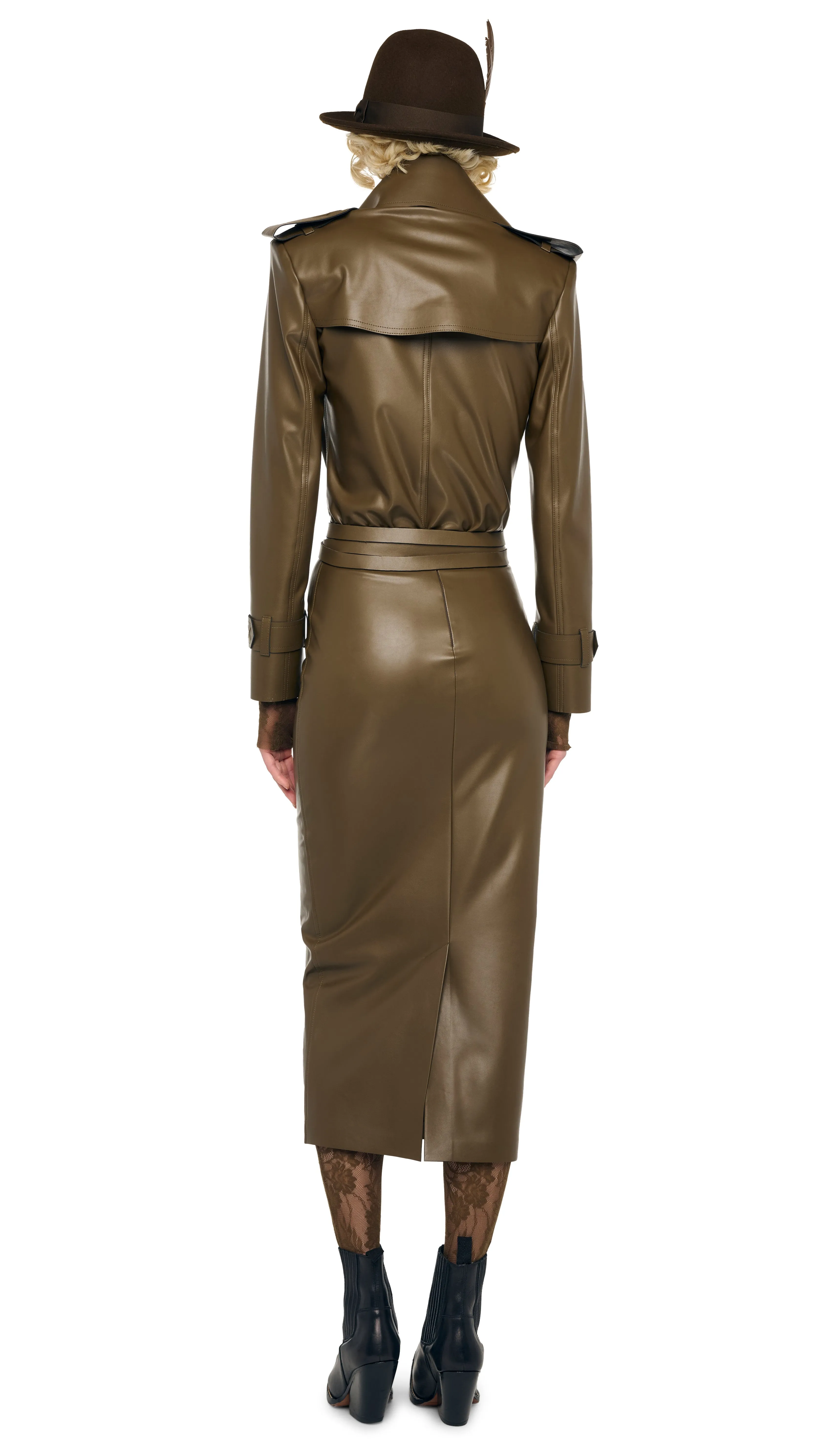 STRAIGHT SKIRT TO MIDCALF sold by Norma Kamali product image thumbnail 3