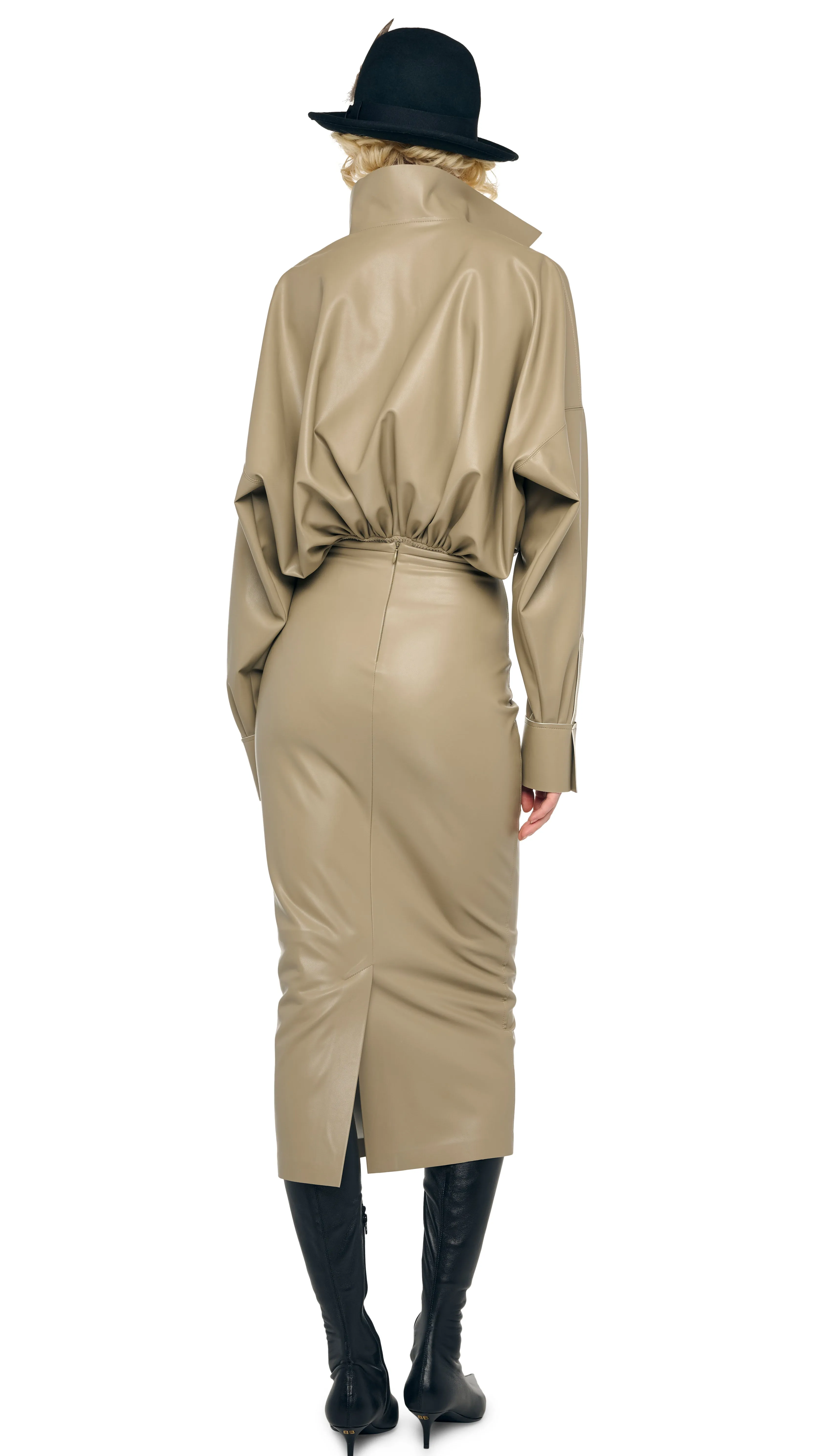 STRAIGHT SKIRT TO MIDCALF sold by Norma Kamali product image thumbnail 3