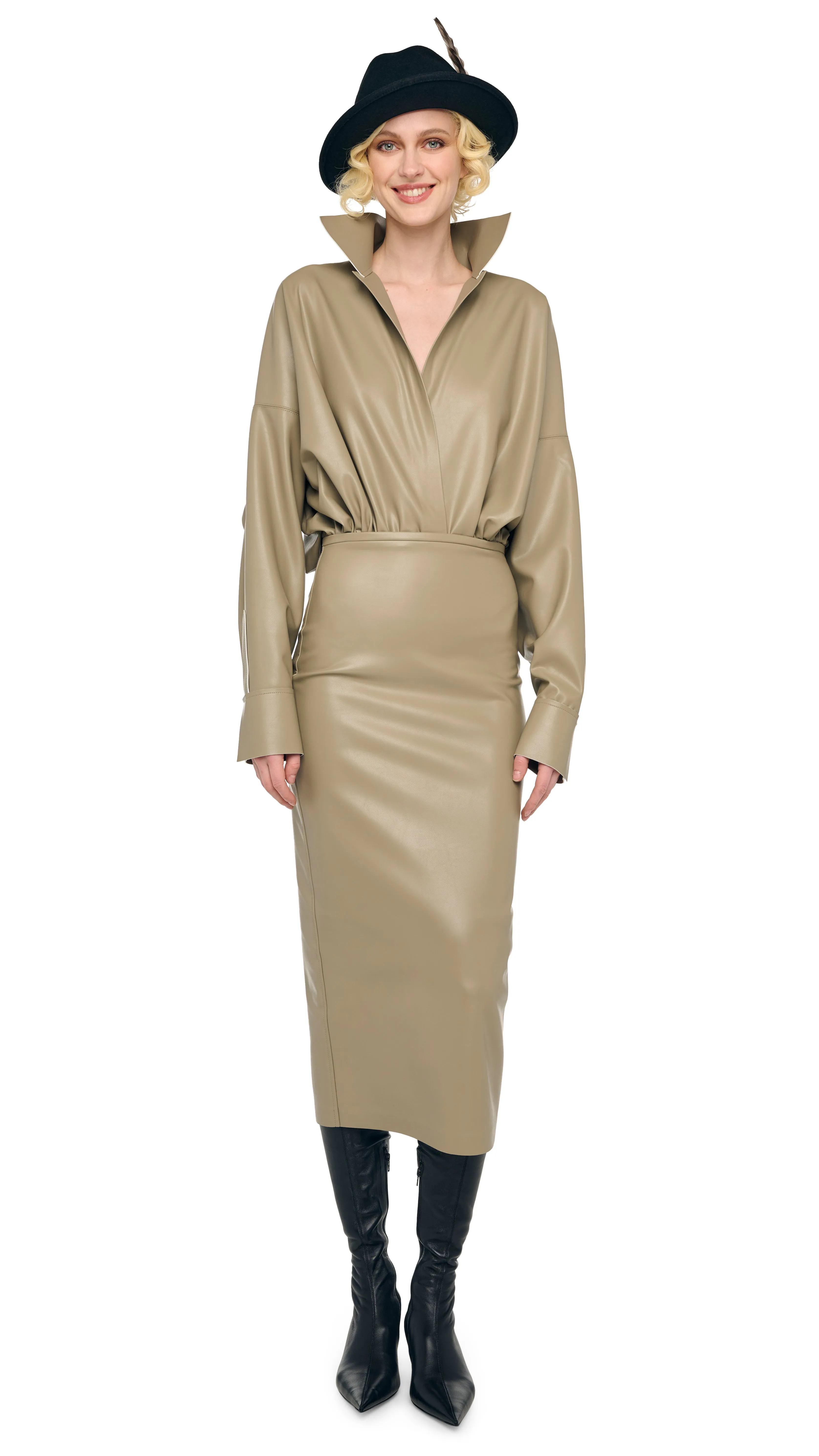 STRAIGHT SKIRT TO MIDCALF sold by Norma Kamali