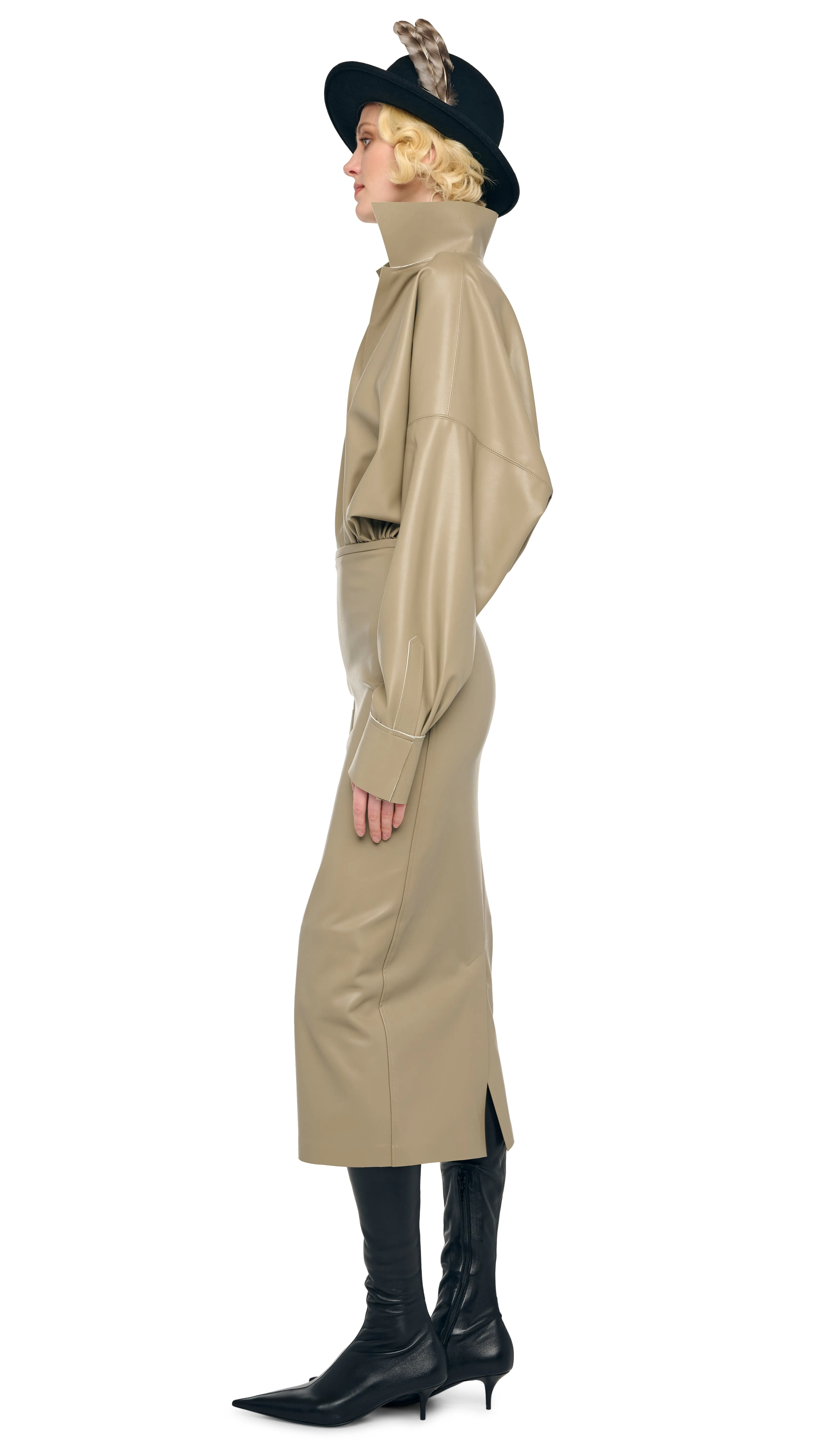 STRAIGHT SKIRT TO MIDCALF sold by Norma Kamali product image thumbnail 2