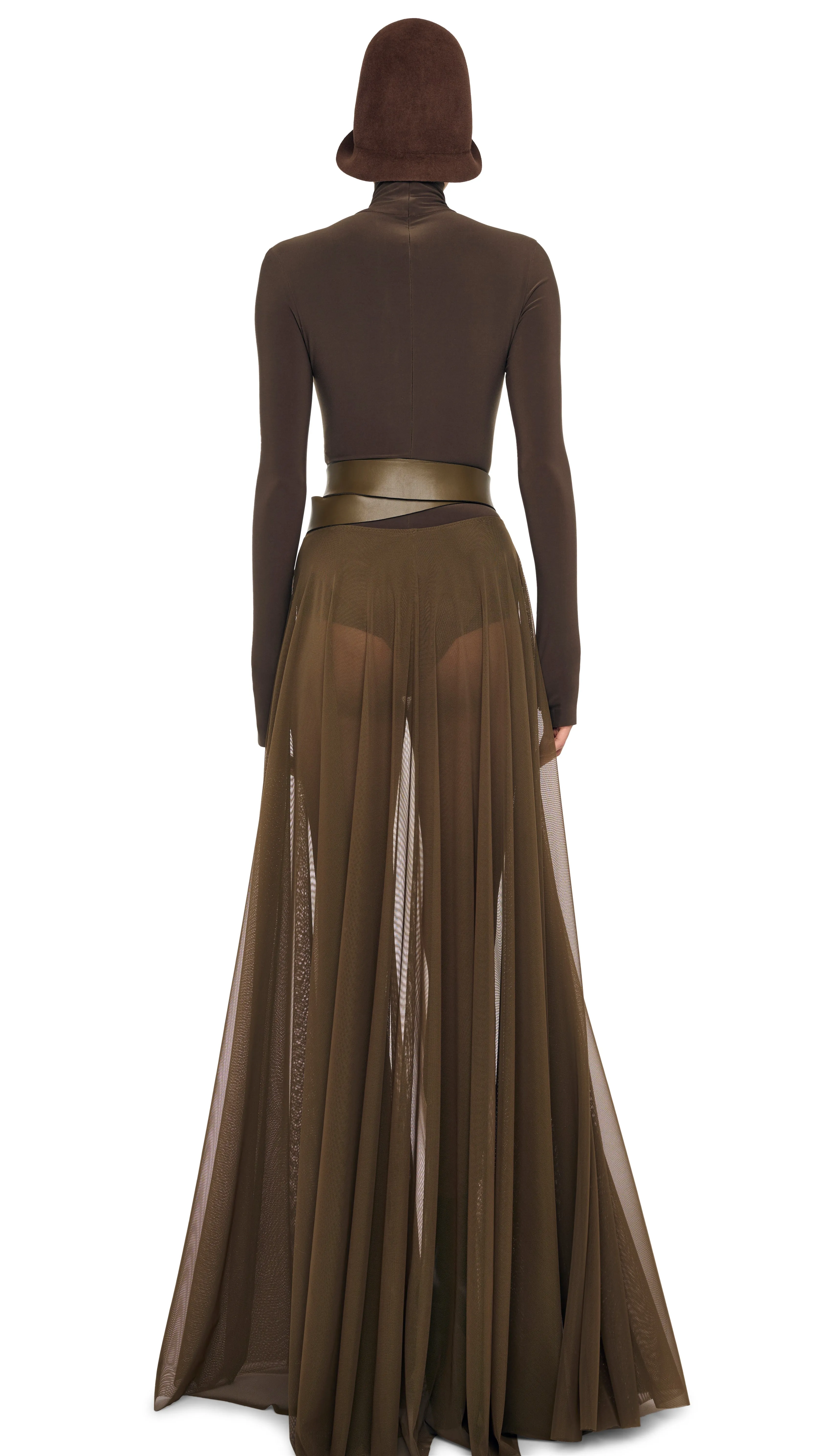 FLARED SKIRT TO FLOOR W/ LEGGING W/ FOOTIE sold by Norma Kamali product image thumbnail 3