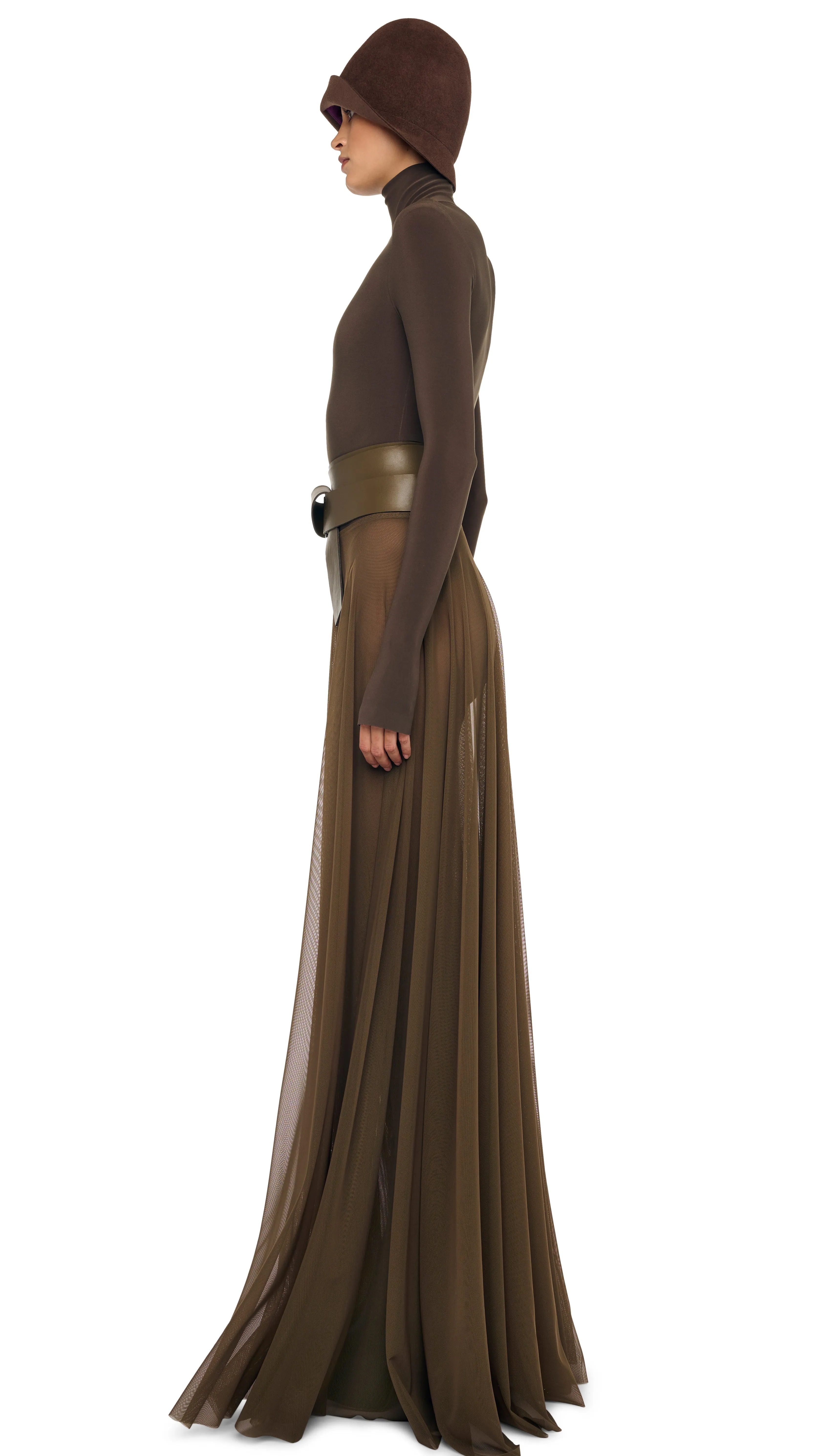 FLARED SKIRT TO FLOOR W/ LEGGING W/ FOOTIE sold by Norma Kamali product image thumbnail 2