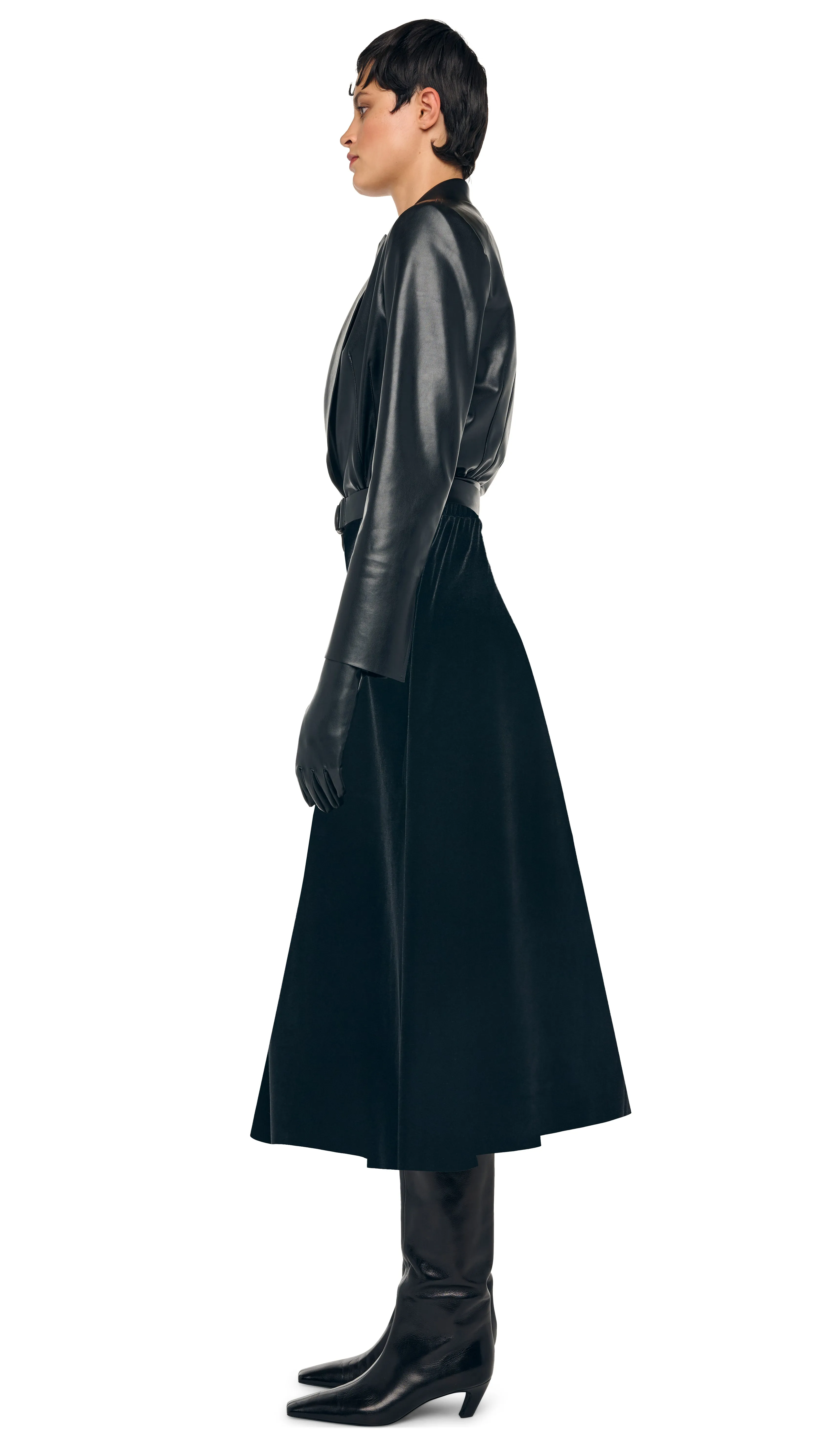 FLARED SKIRT TO MIDCALF sold by Norma Kamali product image thumbnail 2