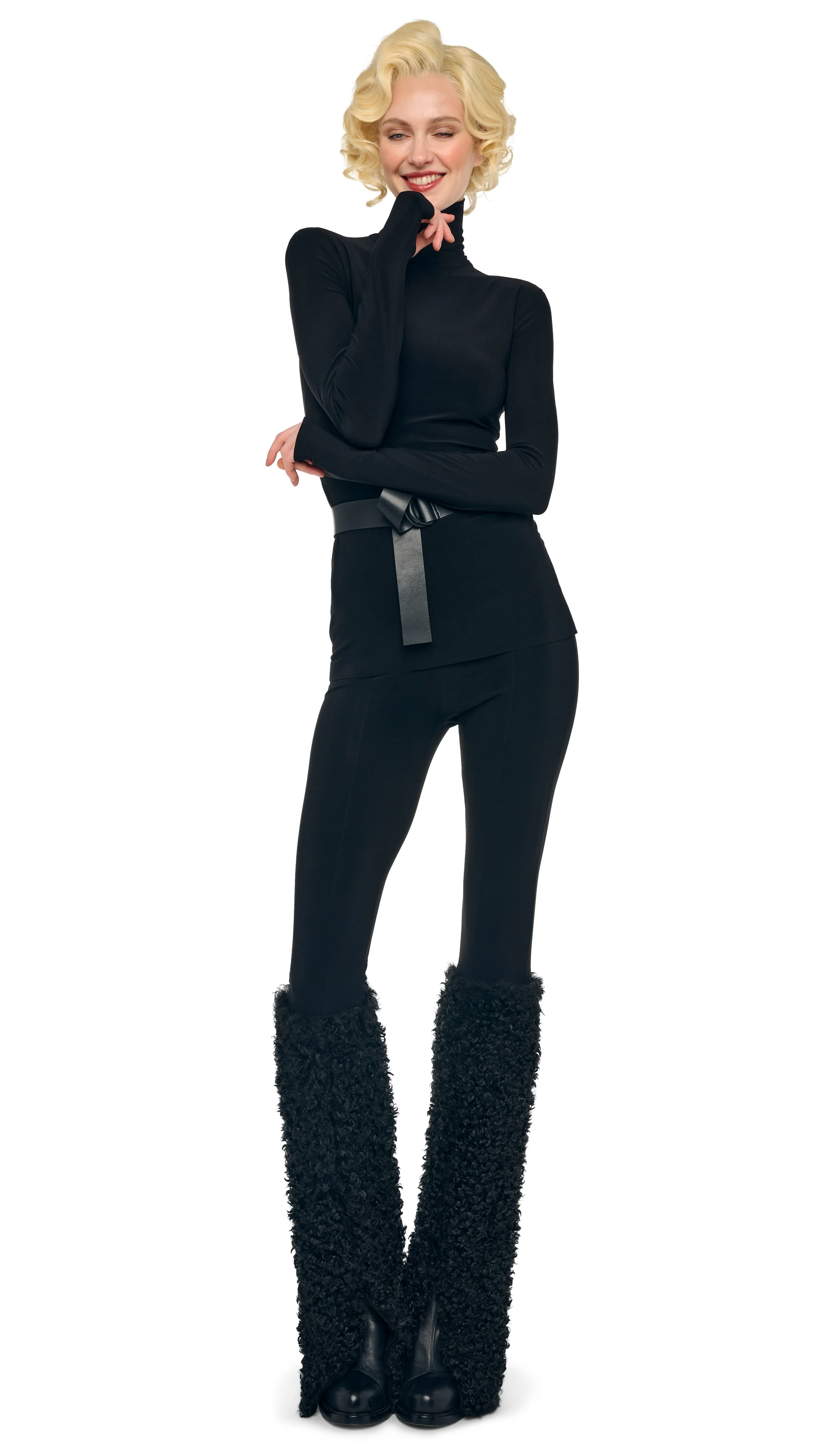 CURLY SPAT LEGGING sold by Norma Kamali product image thumbnail 5