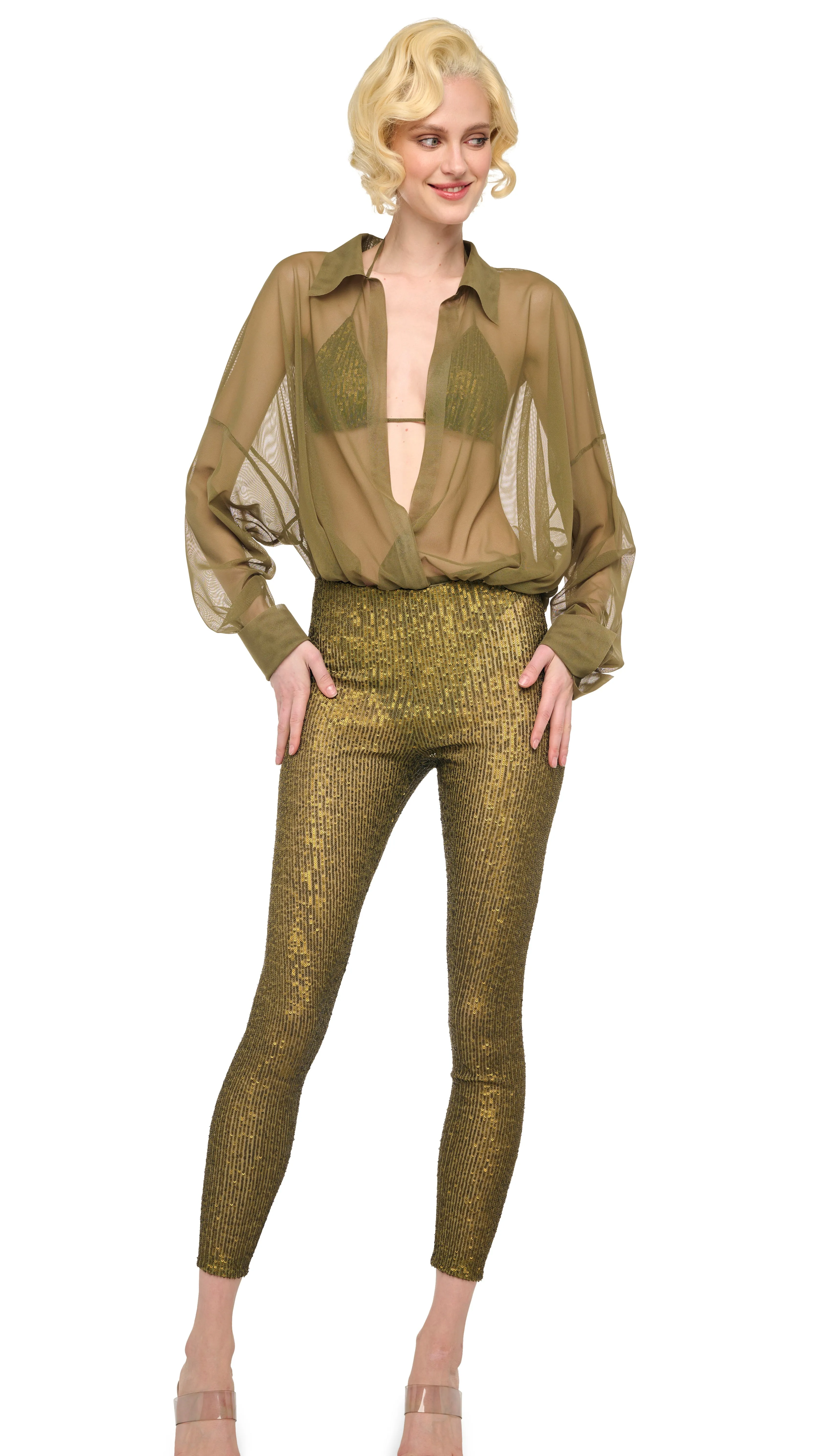 CROPPED LEGGING W/O WAISTBAND sold by Norma Kamali