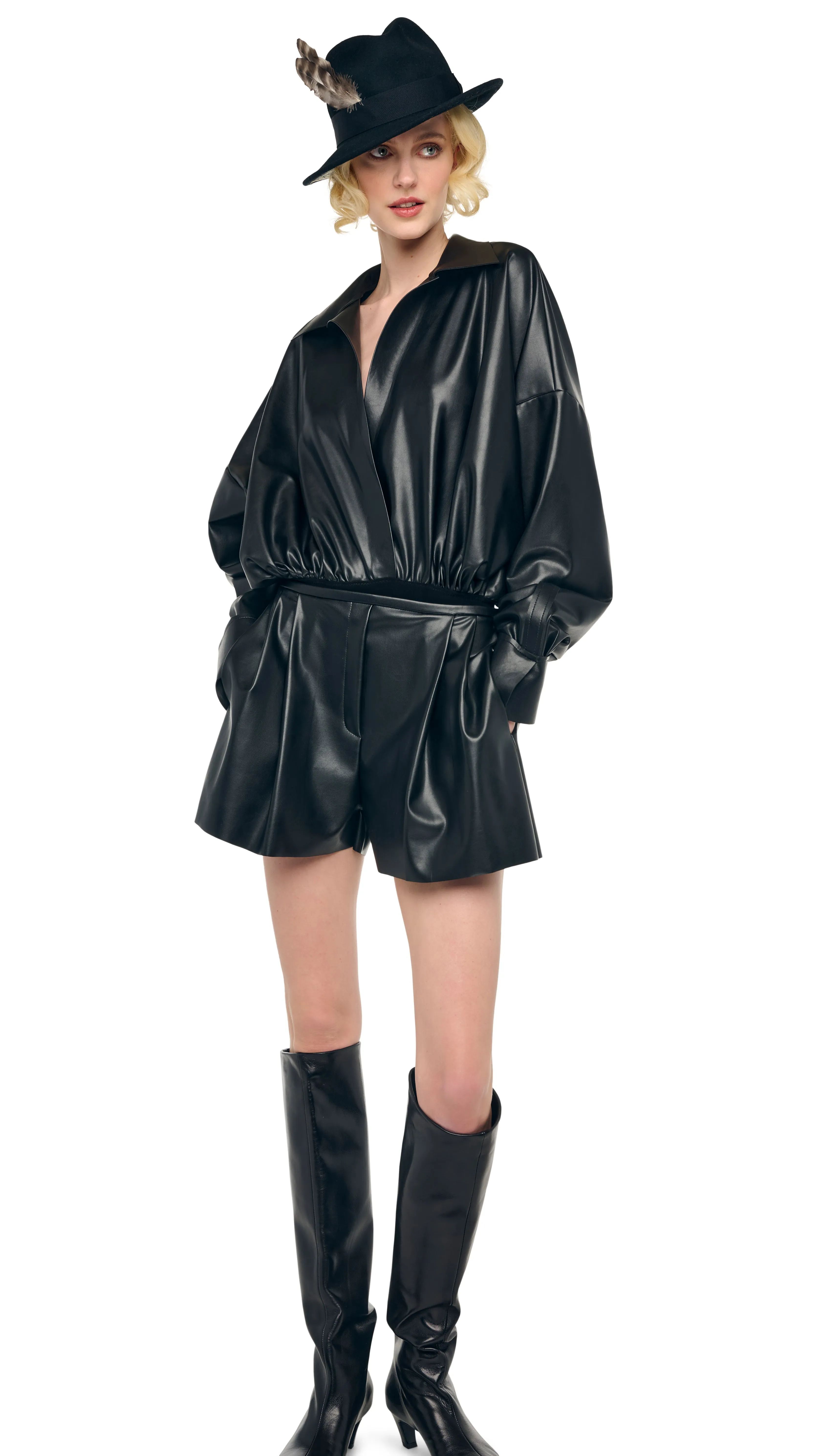 MENS PLEAT SHORT sold by Norma Kamali product image thumbnail 4