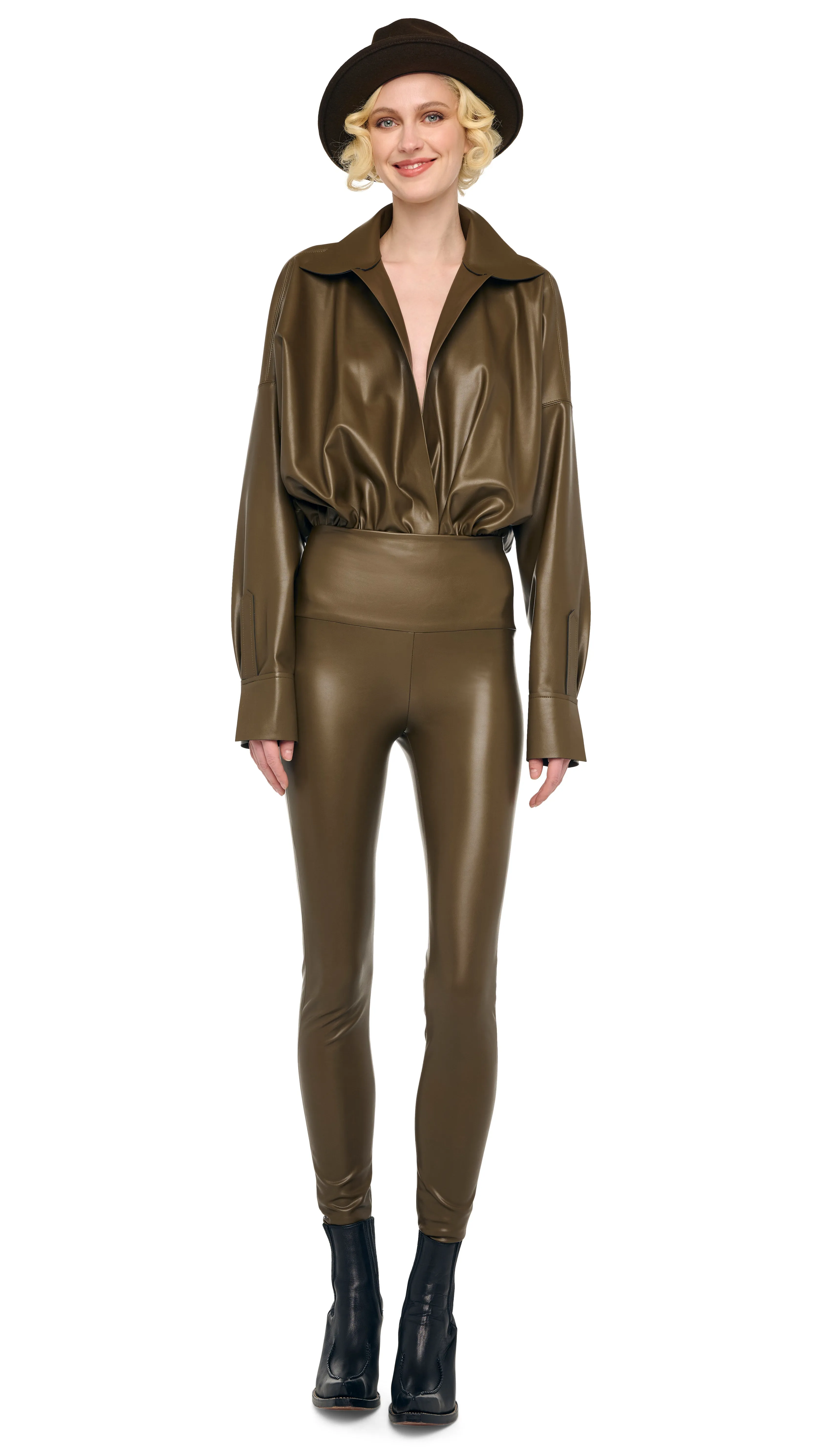 SUPER OS BF NK SHIRT BODYSUIT sold by Norma Kamali product image thumbnail 4