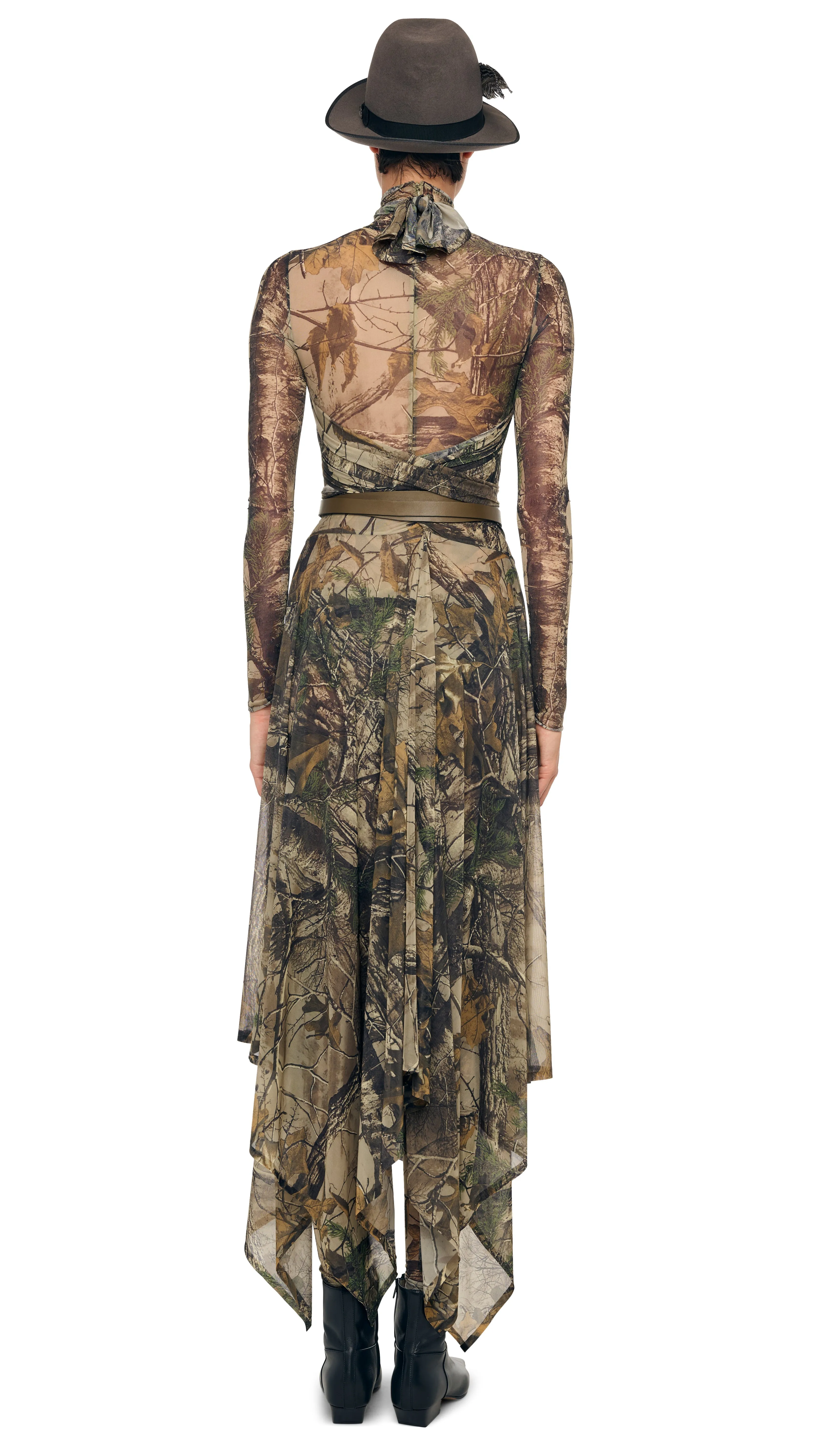 LONG SLEEVE SLIM FIT TURTLE CATSUIT sold by Norma Kamali product image thumbnail 3