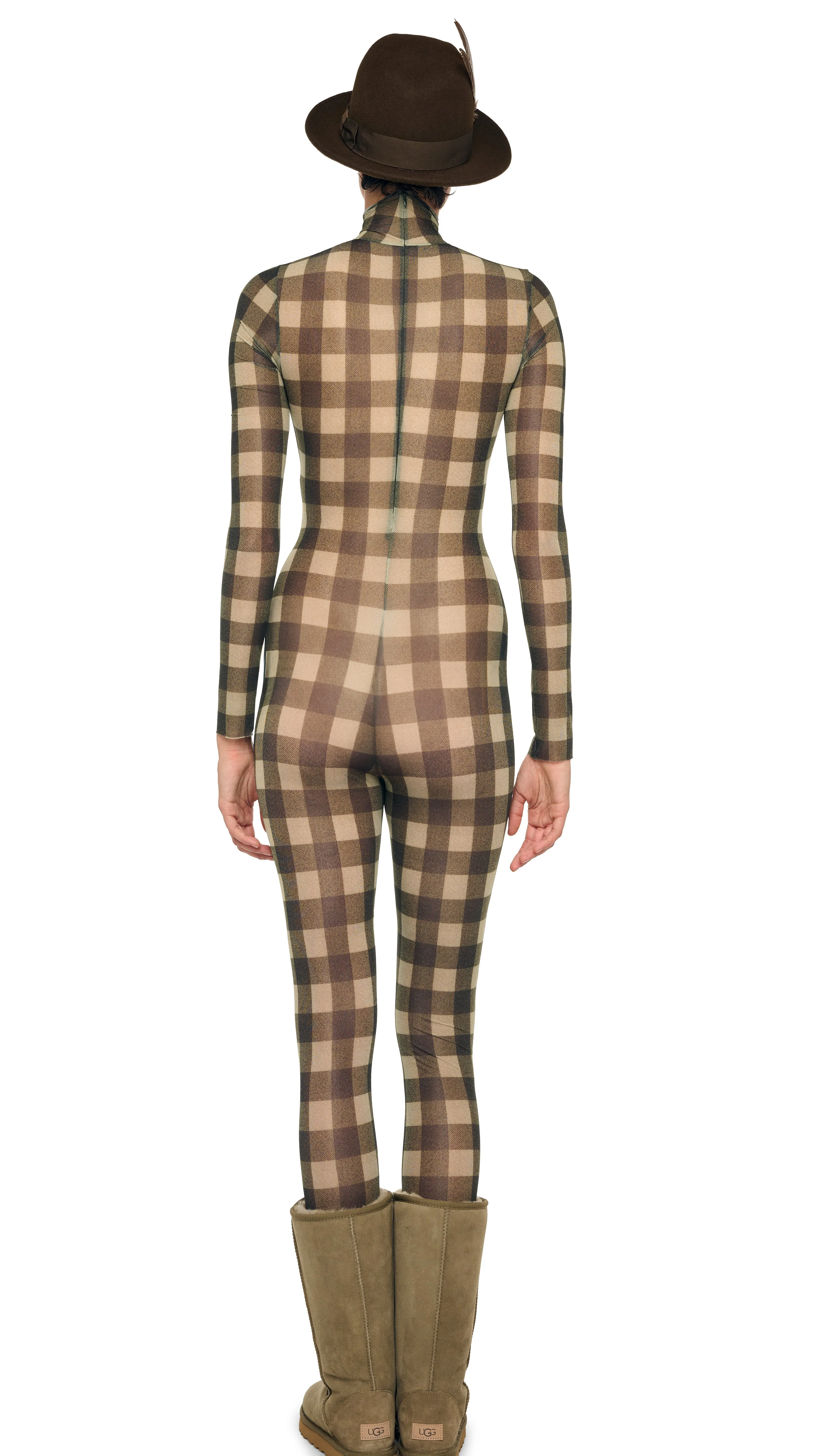 LONG SLEEVE SLIM FIT TURTLE CATSUIT sold by Norma Kamali product image thumbnail 3