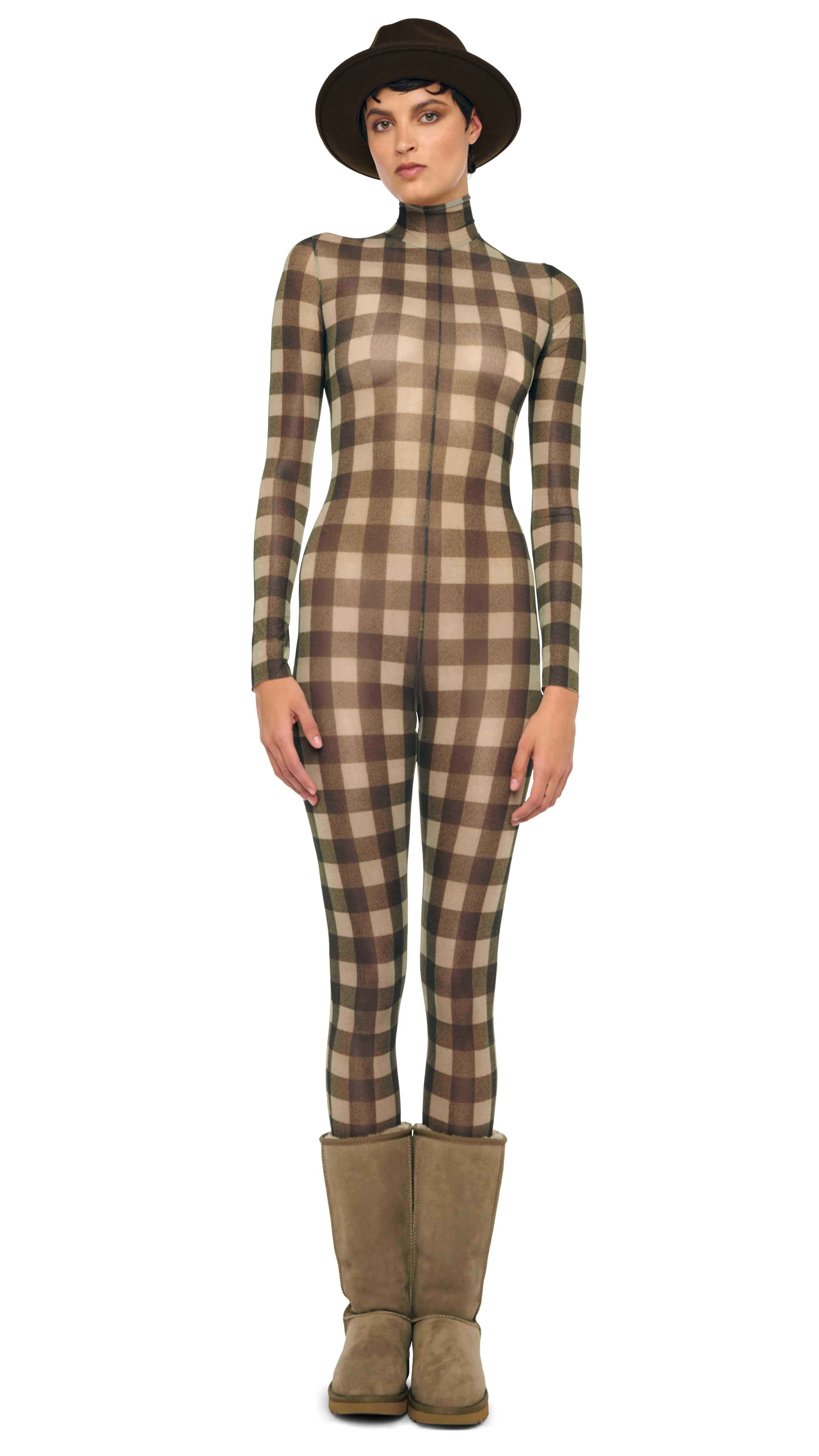 LONG SLEEVE SLIM FIT TURTLE CATSUIT sold by Norma Kamali